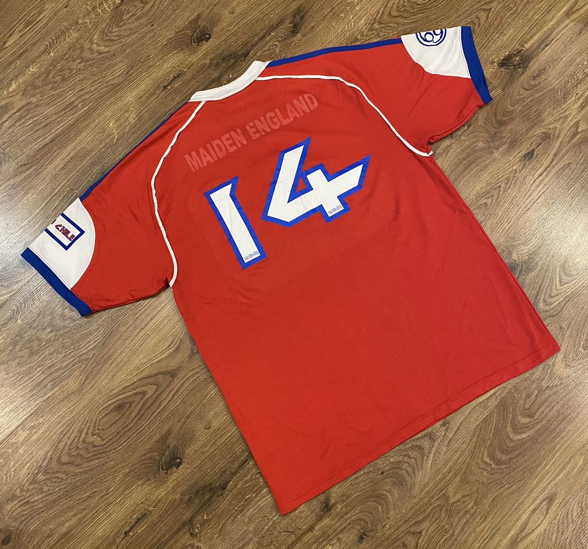 Band Tees Iron Maiden England Jersey x Vintage x Rare x Rock Tees Size US L / EU 52-54 / 3 - 3 Thumbnail