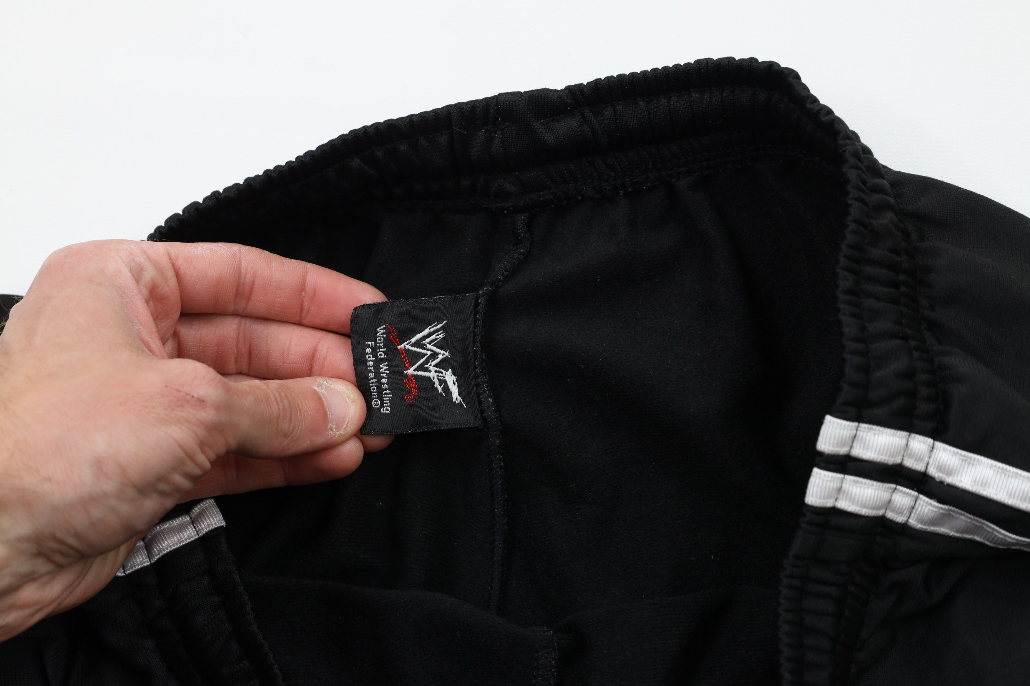 Vintage Vintage Y2K 2001 WWF Wrestling Striped Triple H Shorts Black Size US 34 / EU 50 - 7 Thumbnail