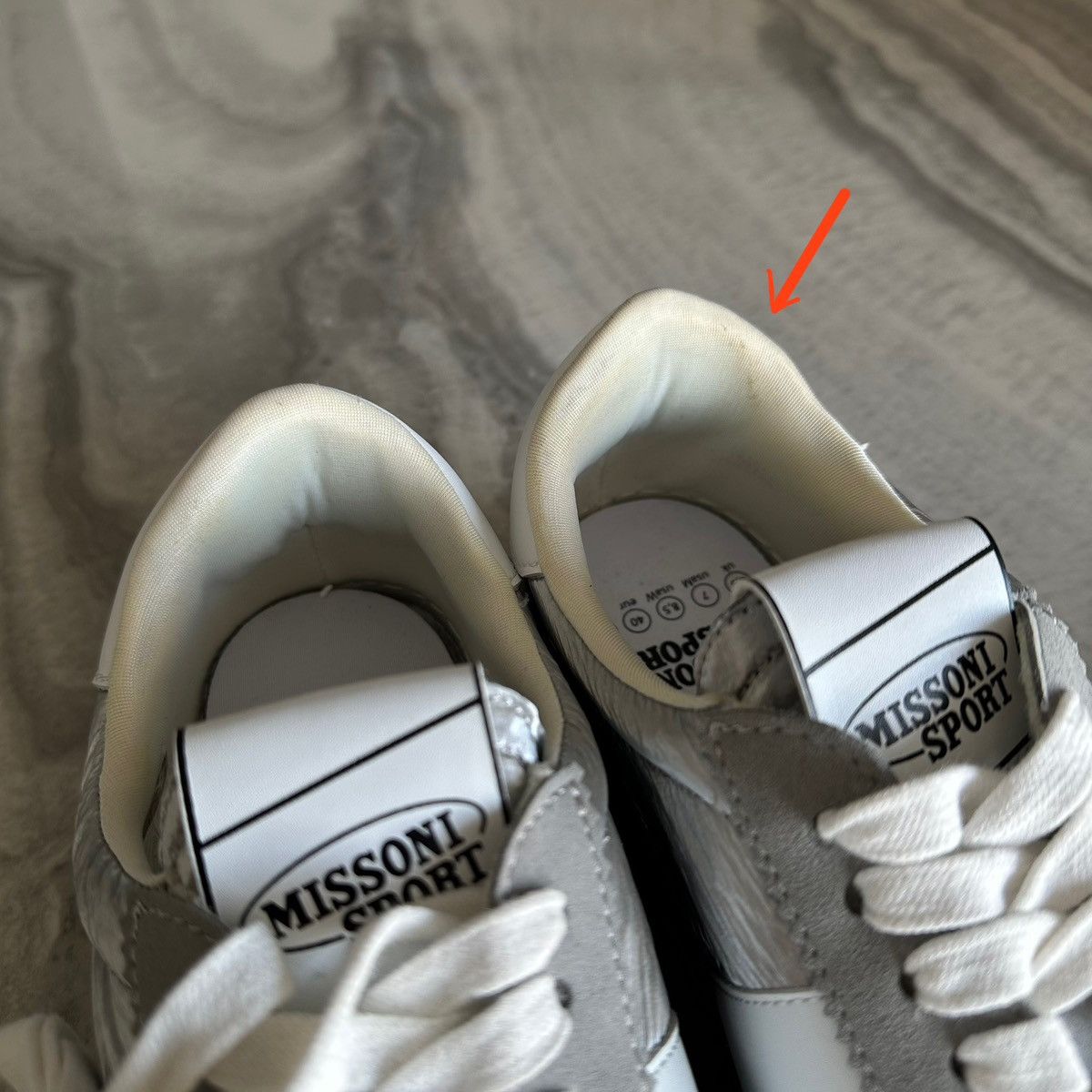 Missoni MISSONI SPORT 25MM Retro Low Top Platform Silver Sneakers Size US 8.5 / IT 38.5 - 9 Thumbnail