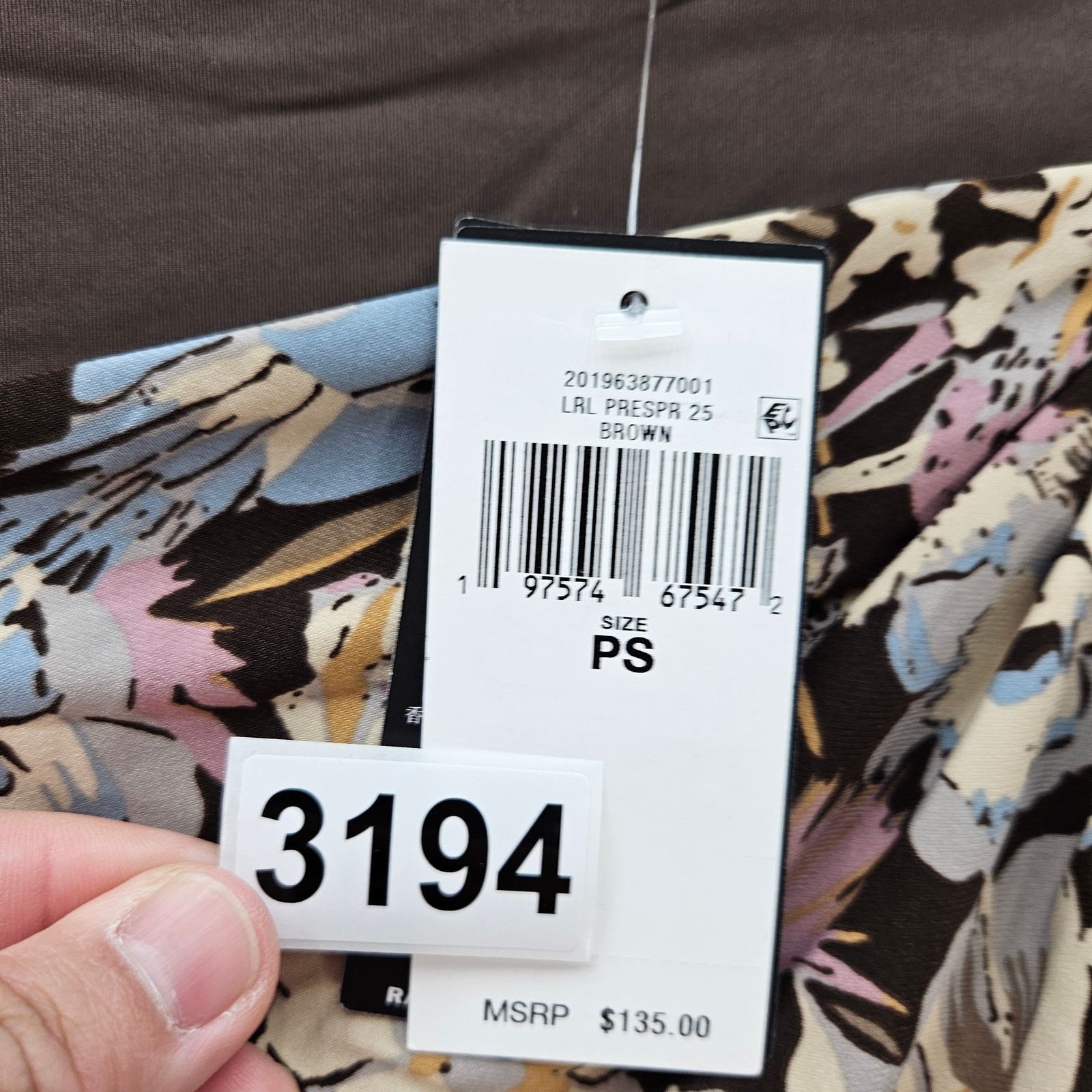 Polo Ralph Lauren LAUREN RALPH LAUREN WOMEN'S SMALL FLORAL BIRD PRINT RUCHED Size S / US 4 / IT 40 - 4 Thumbnail