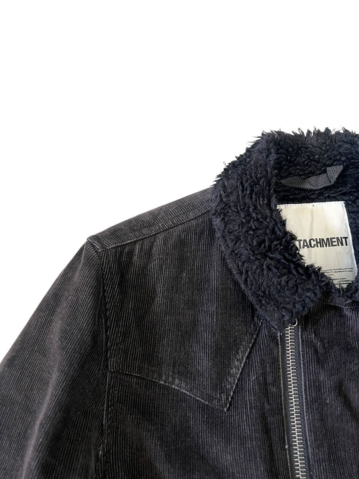 Attachment 2000s Attachment Faux Fur Corduroy Rider Jacket Size US M / EU 48-50 / 2 - 9 Thumbnail
