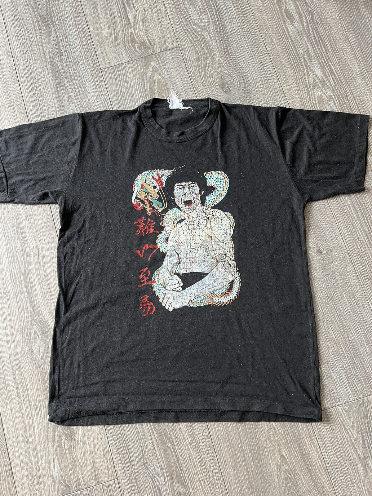 Japanese Brand × Vintage 1990s Vintage Bruce Lee T-Shirt Tee Japan Size US L / EU 52-54 / 3 - 2 Thumbnail