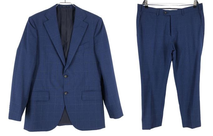 Lazio Single Breasted Wool Formal Suit UK/US:40 - W36 L27