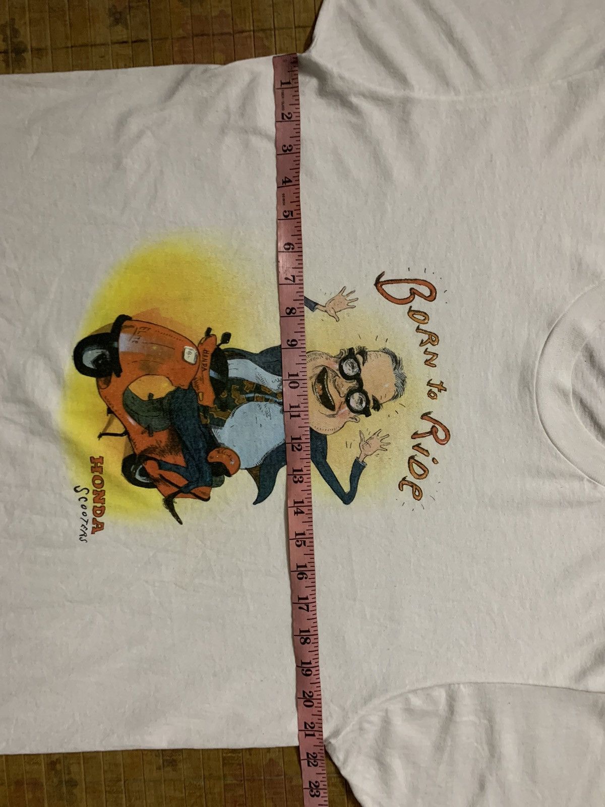 Honda × Vintage Vintage 90’s.. Born To Ride Honda Scooters T Shirts Size US XL / EU 56 / 4 - 17 Thumbnail