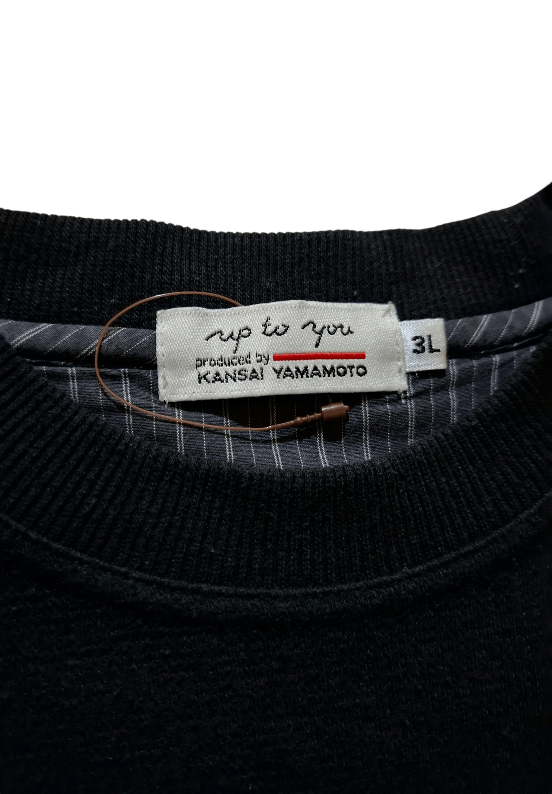 Kansai Yamamoto KANSAI YAMAMOTO "Up To You" Vintage Black Sweatshirt Jumper Size US XL / EU 56 / 4 - 2 Thumbnail