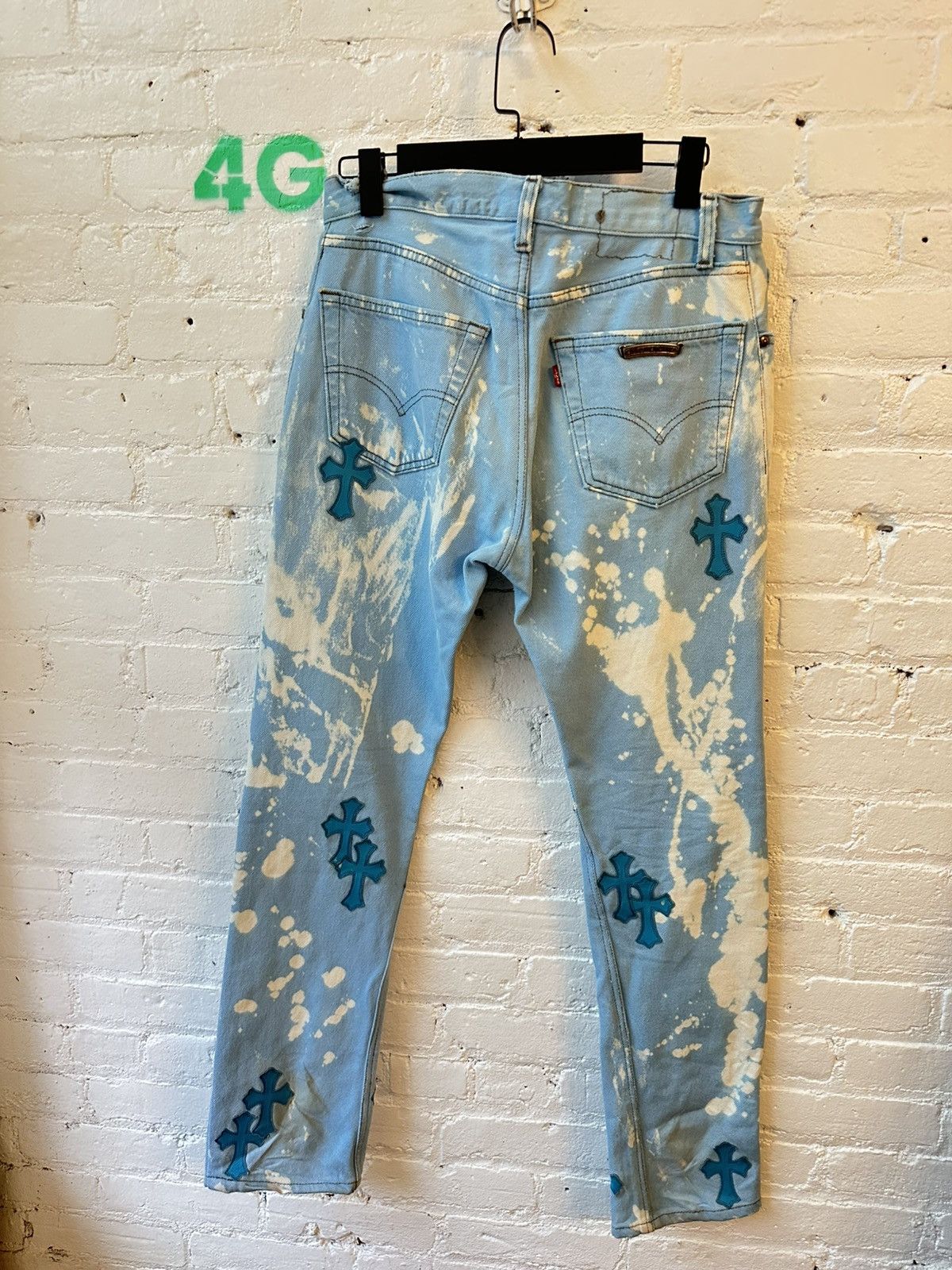 Chrome Hearts Chrome Hearts Drake Blue levi cross jeans 30 31 32 Size US 31 - 6 Thumbnail