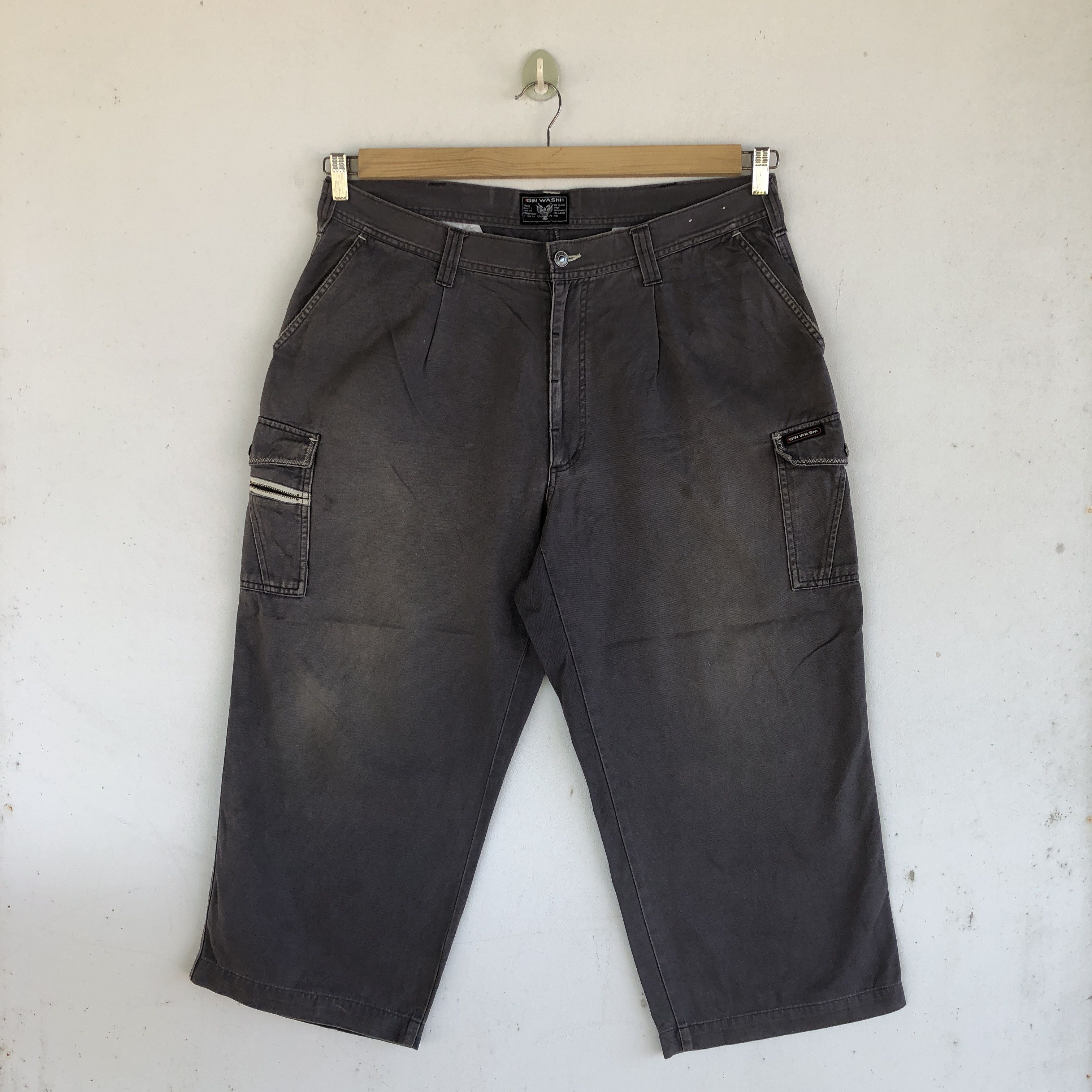 Japanese Brand Vintage Japanese Cargo Pants Multi Pocket Baggy Trousers Size US 36 / EU 52 - 1 Thumbnail
