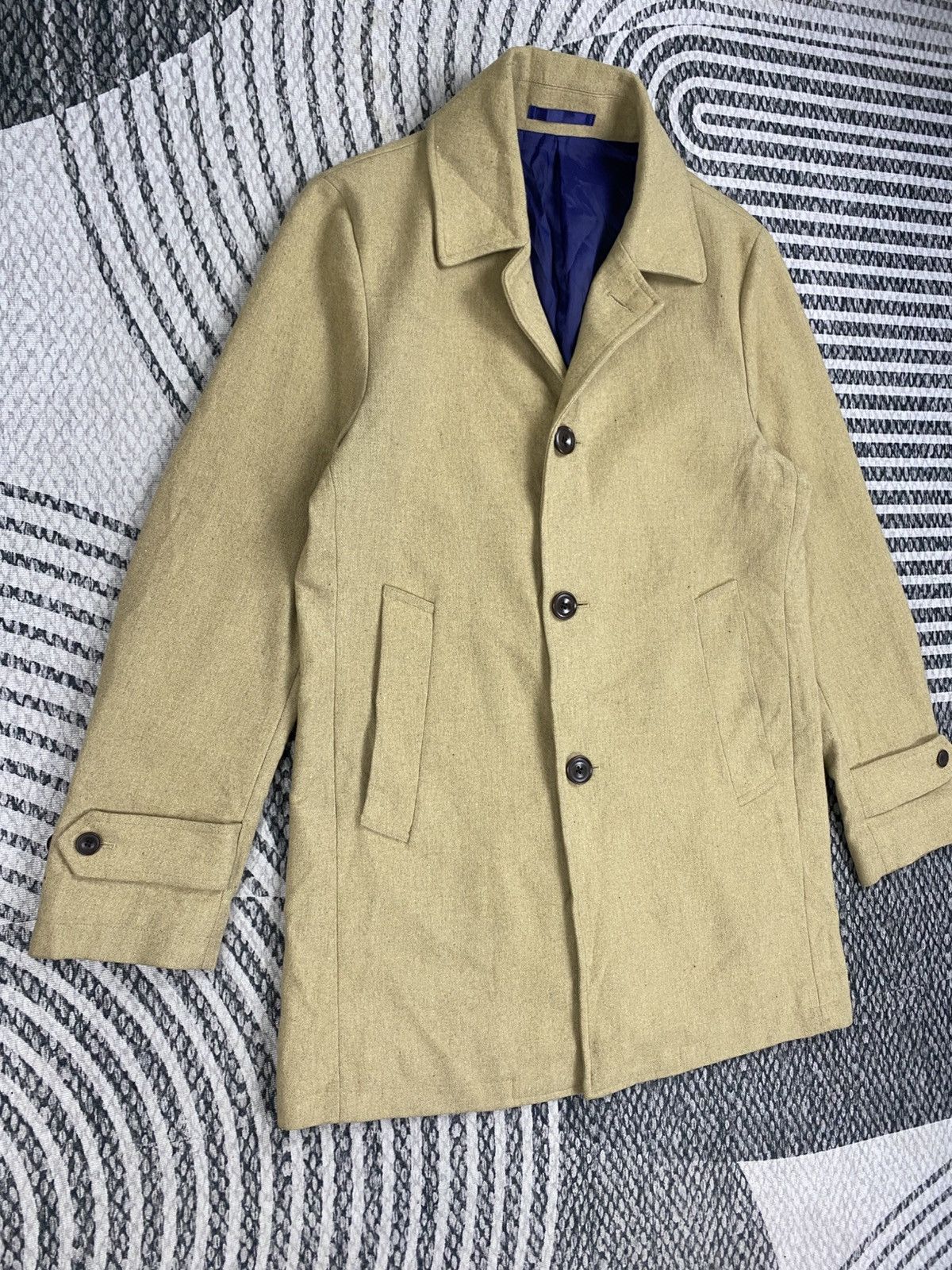 Kansai Yamamoto Vintage Kansai Man Double Collar Wool Overcoat Jacket Size US M / EU 48-50 / 2 - 3 Thumbnail