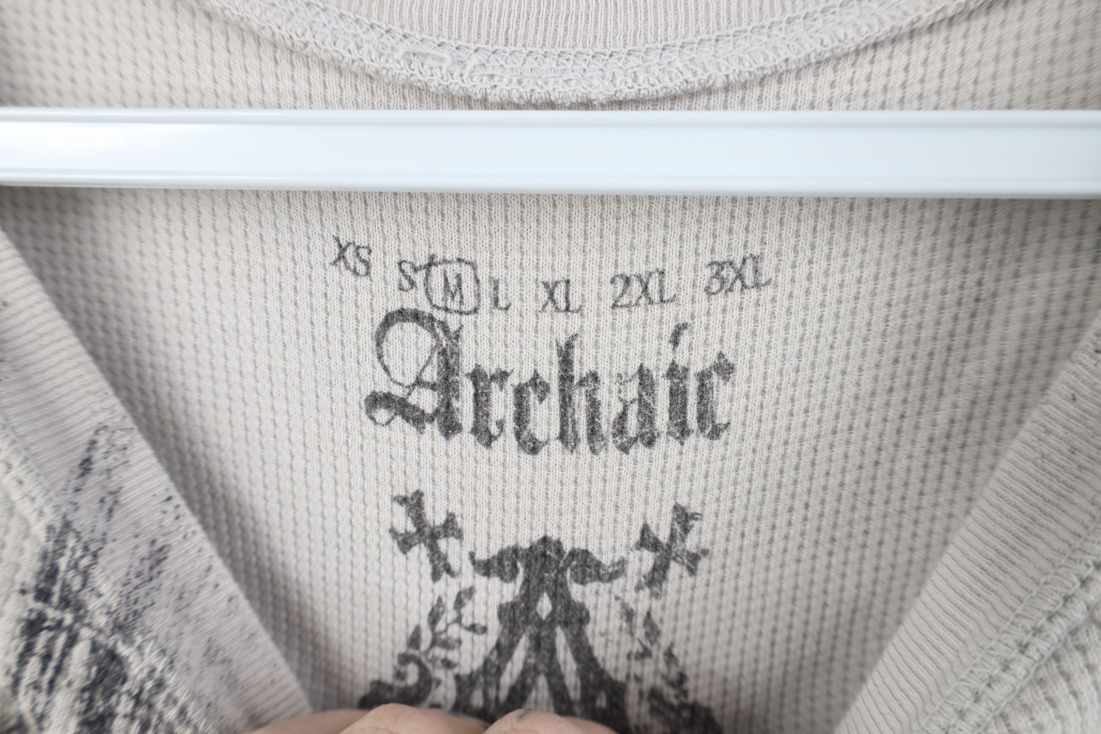 Affliction Vintage Affliction Thermal Waffle Knit Long Sleeve T-Shirt Size US M / EU 48-50 / 2 - 7 Thumbnail
