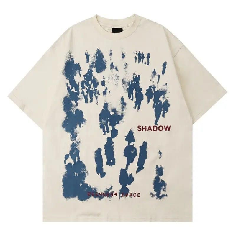 image of Crazy Shirts 90's Design Hip Hop Shadow Printed T-Shirt Y2K, Men's (Size XL)