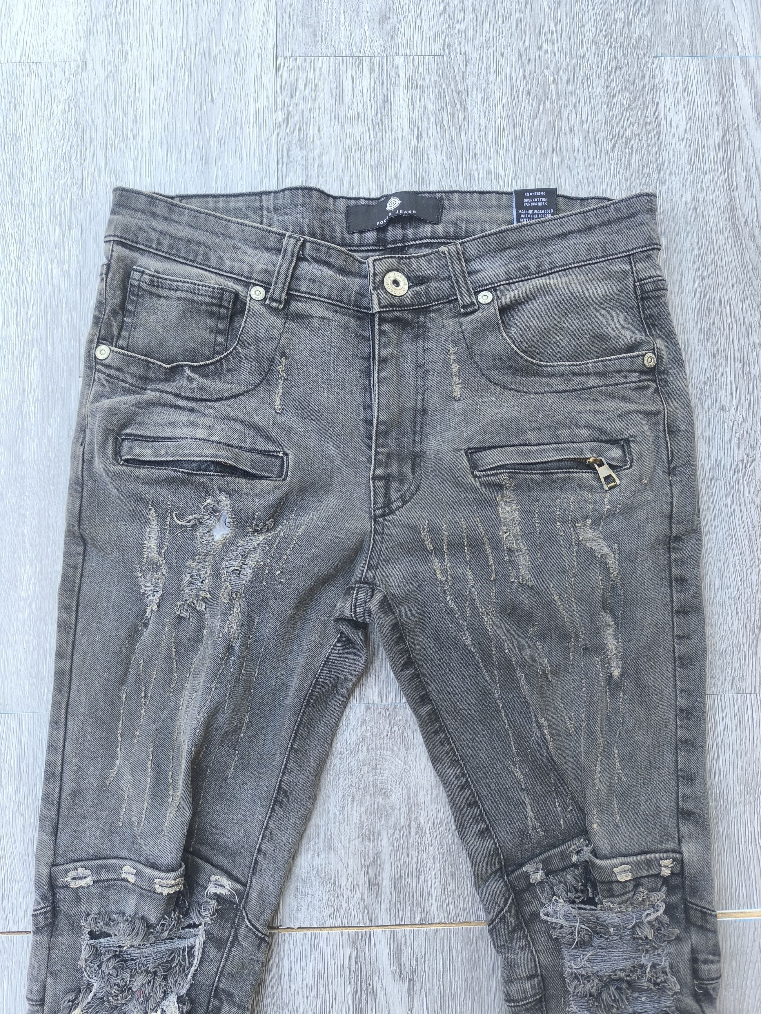 Japanese Brand × KMRii × Le Grande Bleu (L.G.B.) Biker Jeans rockers slim fit Size US 34 / EU 50 - 2 Thumbnail