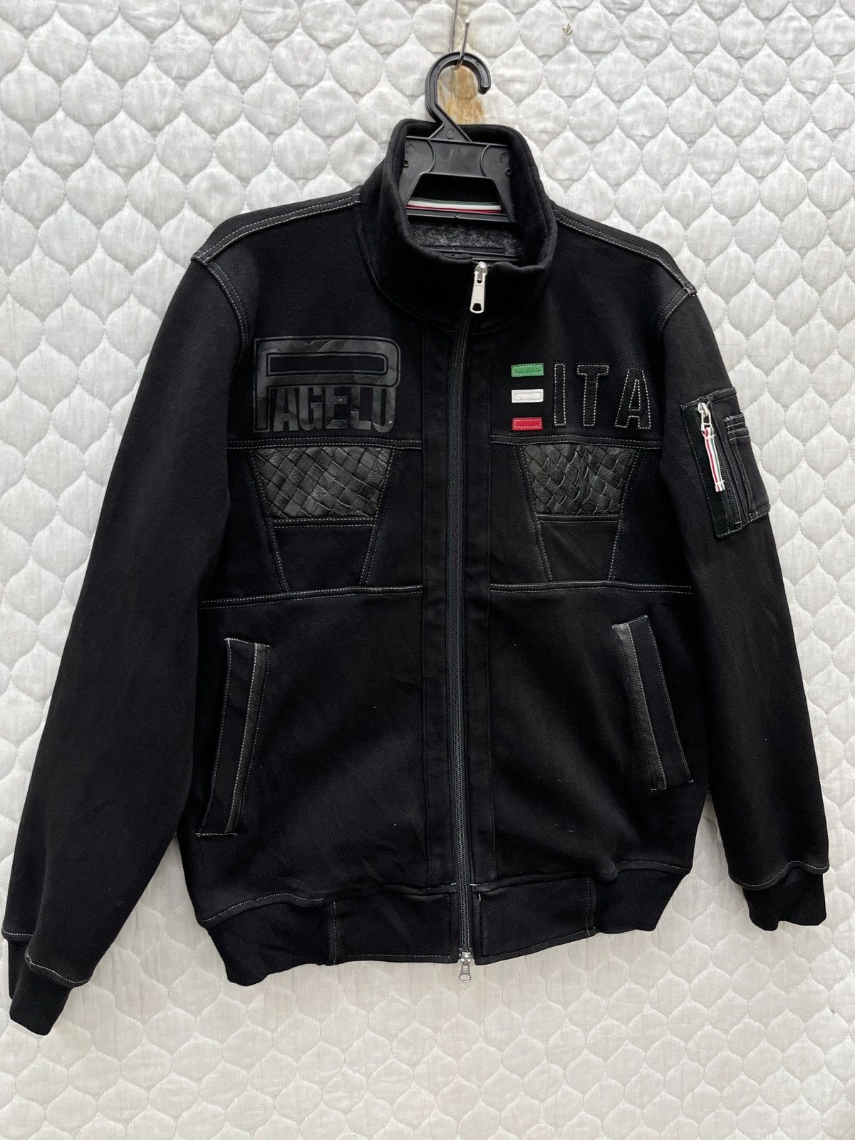 Japanese Brand 🔥🔥🔥STEALS PAGELO ITALY LEATHER TRIM JACKET Size US L / EU 52-54 / 3 - 2 Thumbnail
