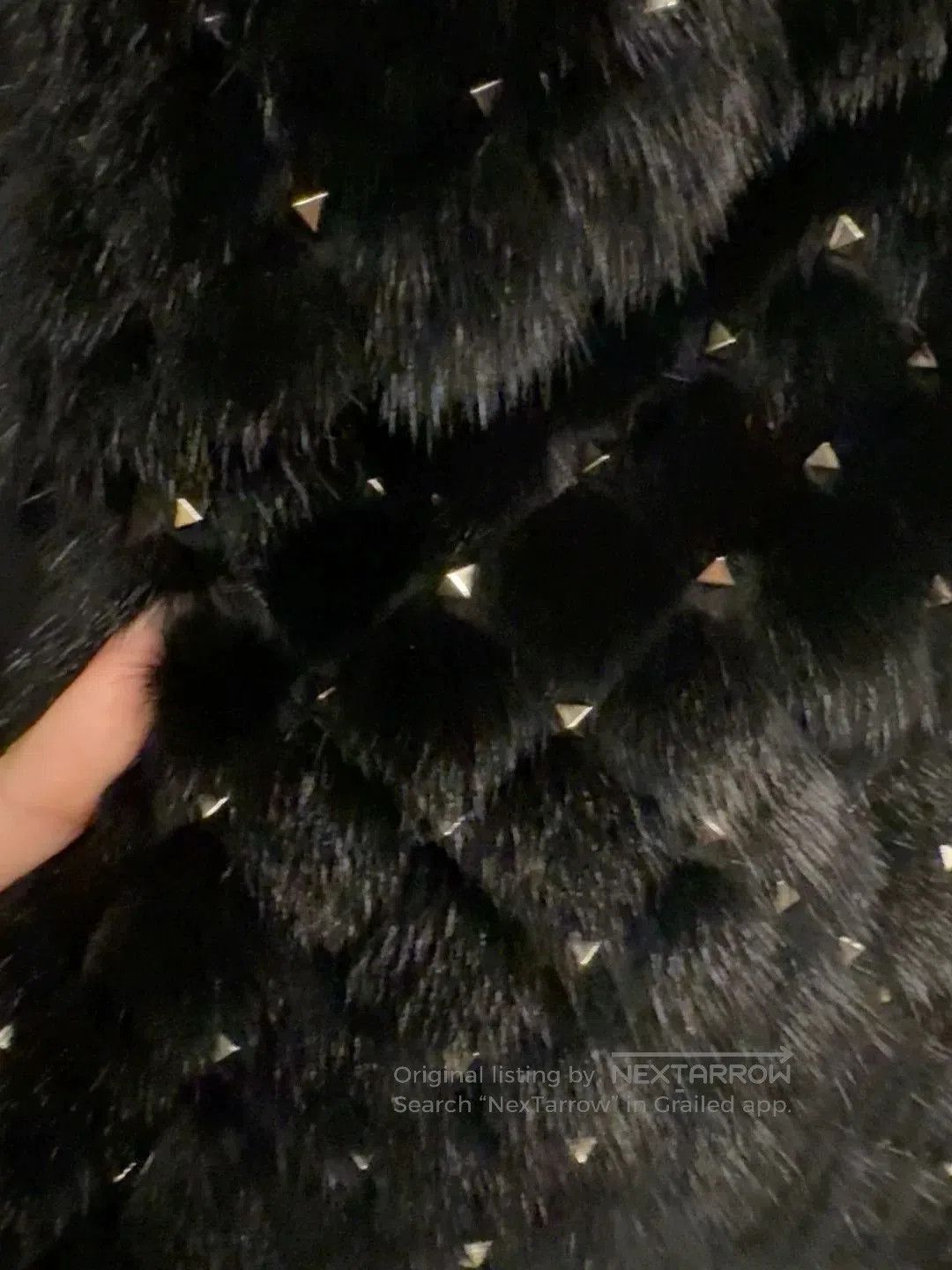 Valentino Valentino Mink Coat with Rivets. Size M / US 6-8 / IT 42-44 - 7 Thumbnail