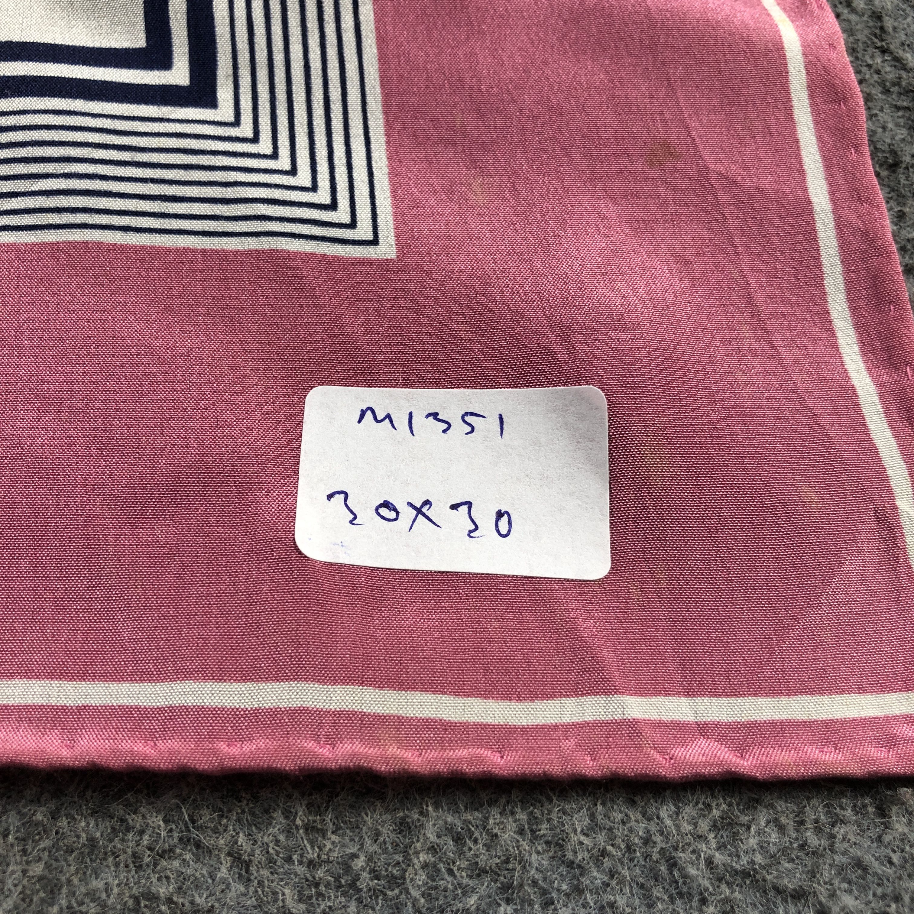 Pierre Balmain Vintage Pierre Balmain Hand Rolled Silk Scarf M1351 Size ONE SIZE - 13 Thumbnail