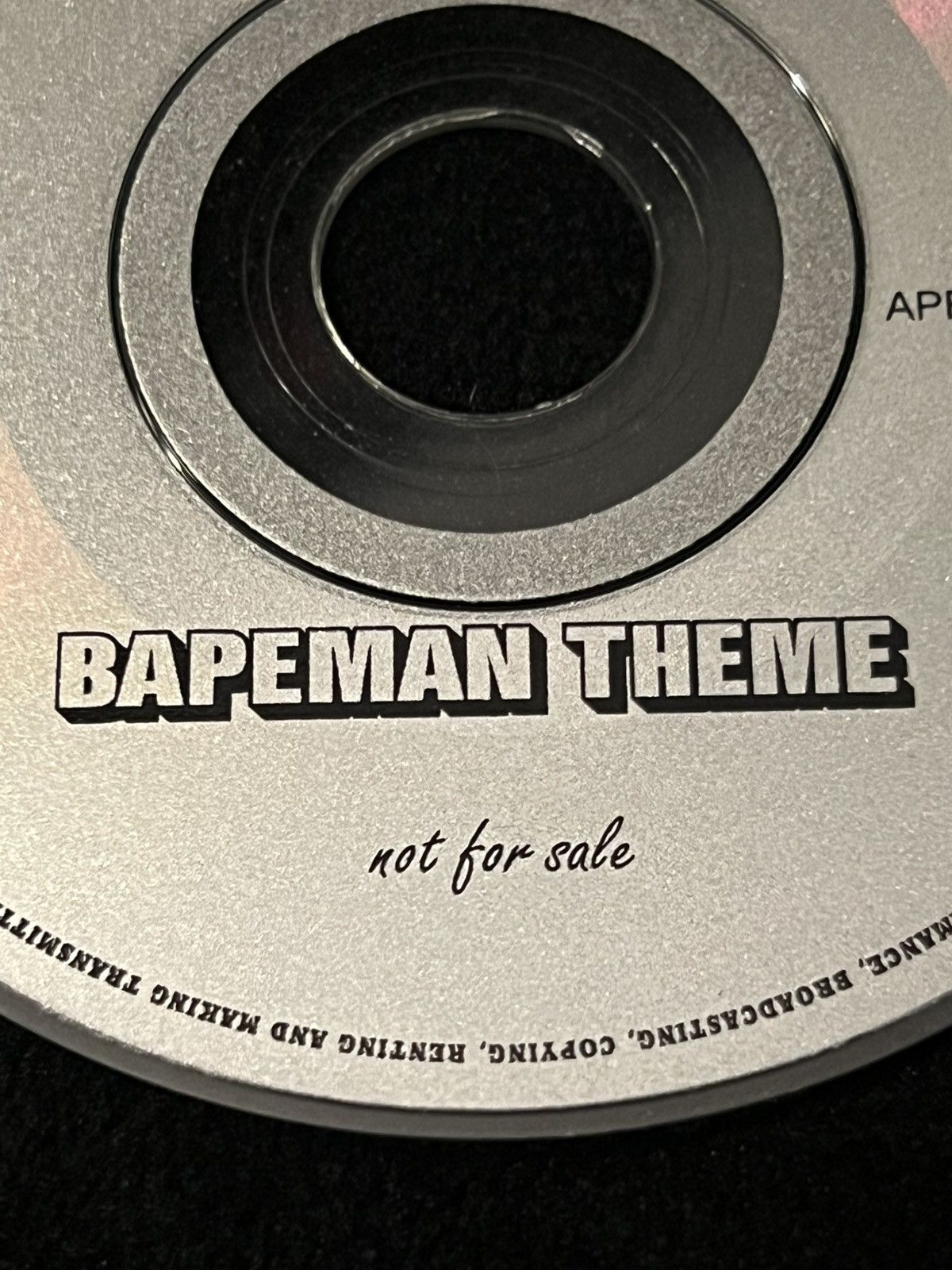 Bape Rare Bapeman Theme cd 2001 Apesounds Size ONE SIZE - 6 Thumbnail