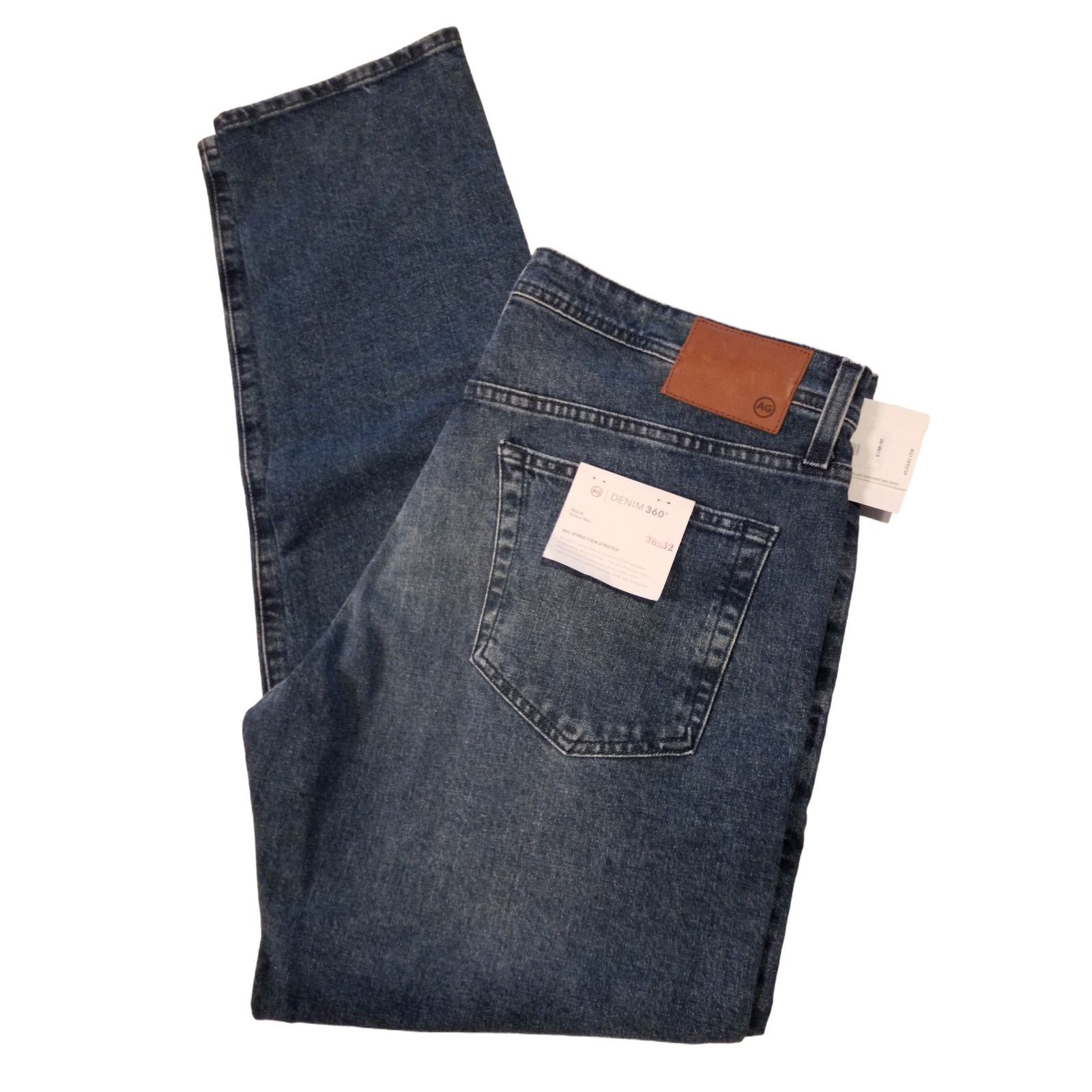 AG Adriano Goldschmied AG Tellis 360 Modern Slim Cloud Soft Vapor Wash 36x32 NWT Size US 36 / EU 52 - 3 Thumbnail