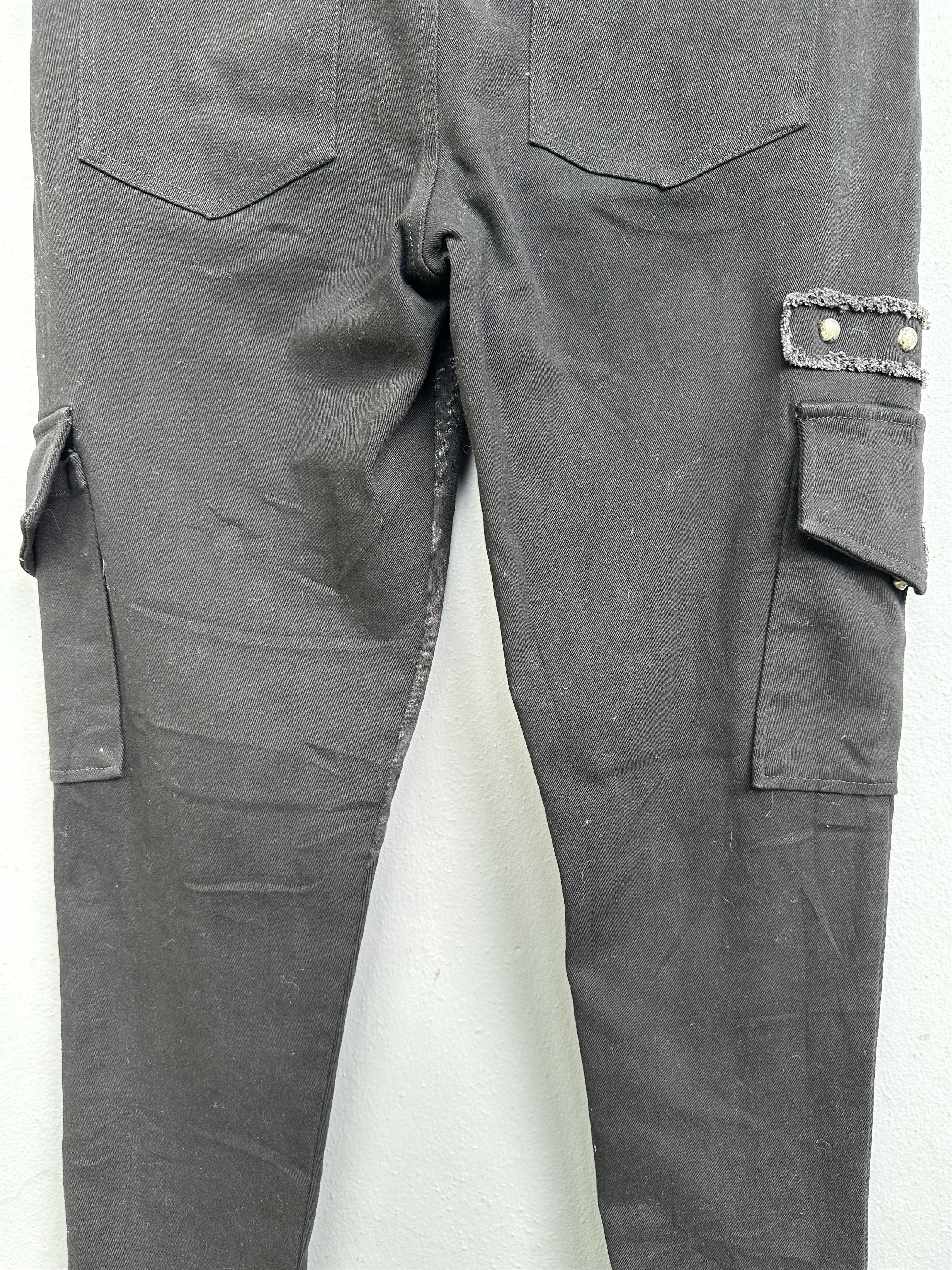 Japanese Brand Japanese Brand PUNKRAVE Skinny Elastic Cargo Pants Size US 32 / EU 48 - 10 Thumbnail