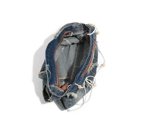 VIBE Jeans Casual Totes Shoulder Bags y2k unisex women Size ONE SIZE - 8 Thumbnail