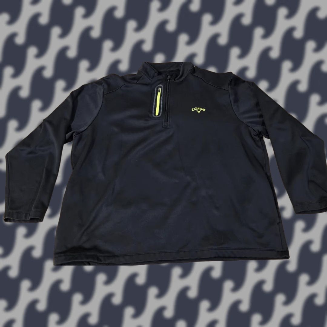 Callaway Callaway Pullover Mens 2XL Black Quarter Zip Golf Performance Fleece Lined Soft Size US XXL / EU 58 / 5 - 1 Thumbnail