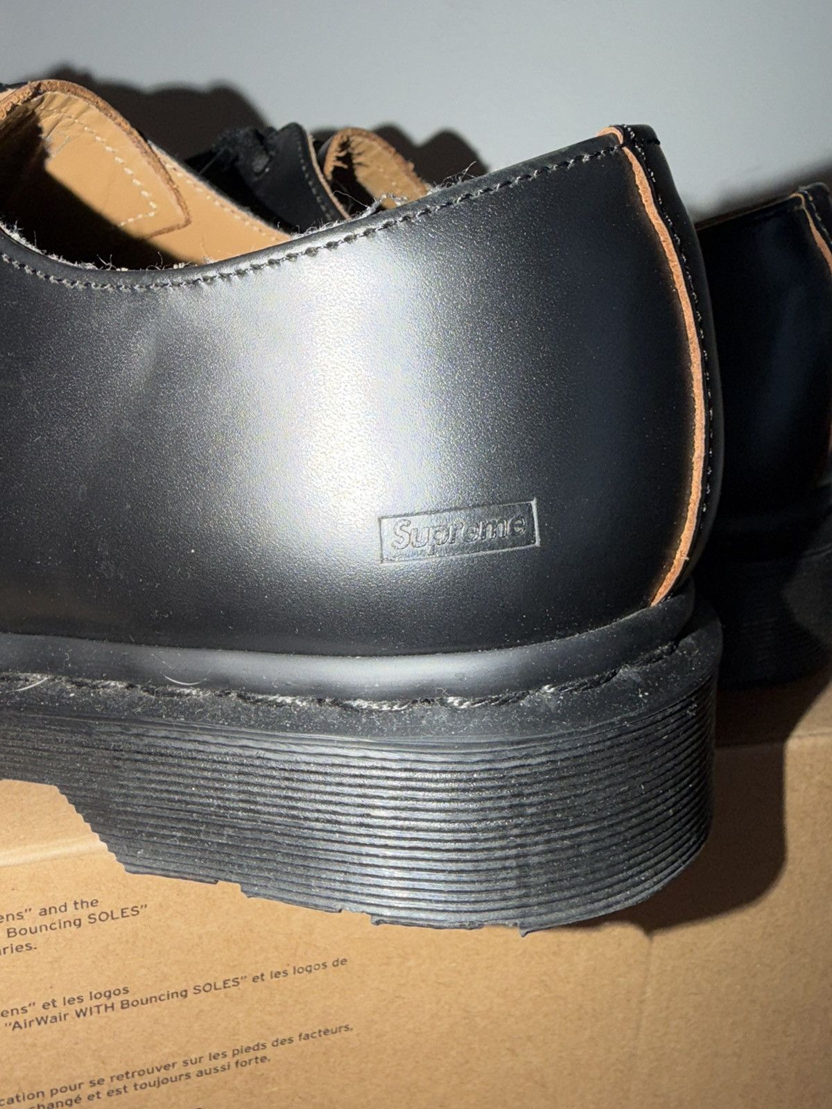 Dr. Martens × Supreme Dr. Marten X Supreme Derby 1461 - 3 Eye Spiderweb Size US 11 / EU 44 - 6 Thumbnail