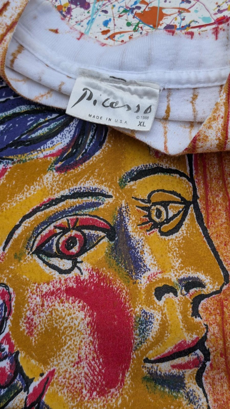 Other Vintage Picasso tshirt all over print AOP single stitch XL Size US XL / EU 56 / 4 - 8 Thumbnail