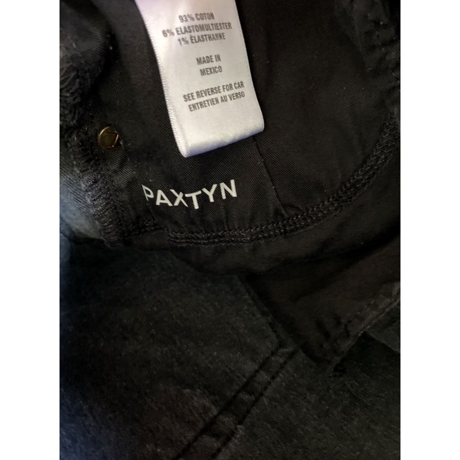 7 For All Mankind 7 For All Mankind Paxtyn Skinny Slim Leg Jeans Men 30x32 Black Mid-Rise Distressed Jeans Size US 30 / EU 46 - 5 Thumbnail