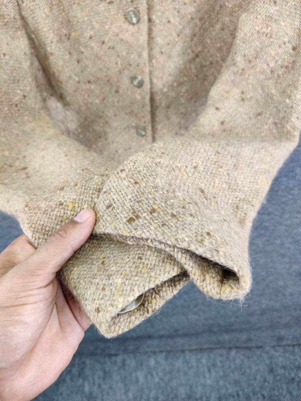 Tsumori Chisato Tsumori Chisato By Issey Miyake Cropped Wool Tweed Jacket Size US M / EU 48-50 / 2 - 9 Thumbnail