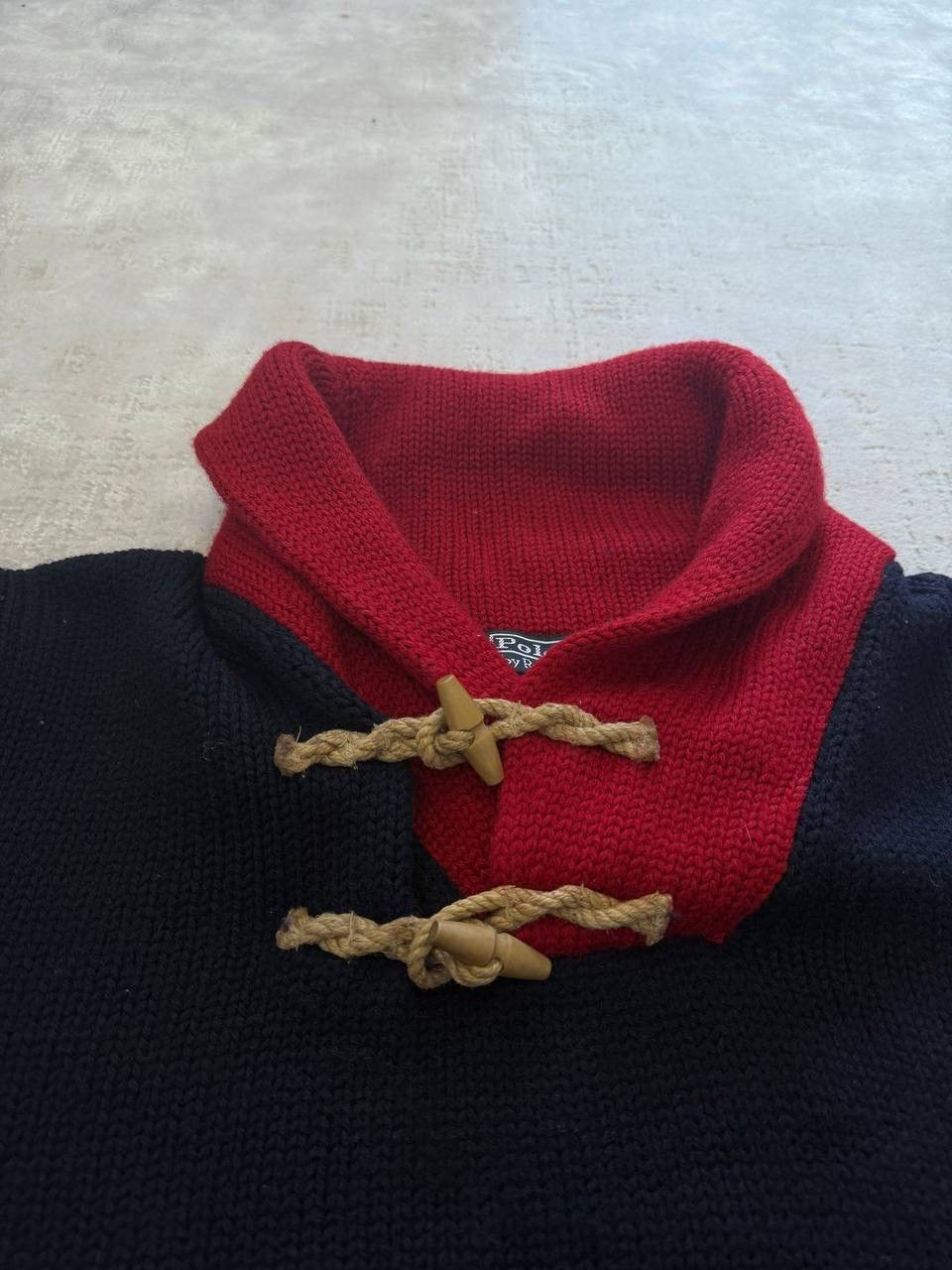 Polo Ralph Lauren Polo Ralph Lauren USA Flag Sweater Duffle Cable turtleneck Size US XXL / EU 58 / 5 - 4 Thumbnail