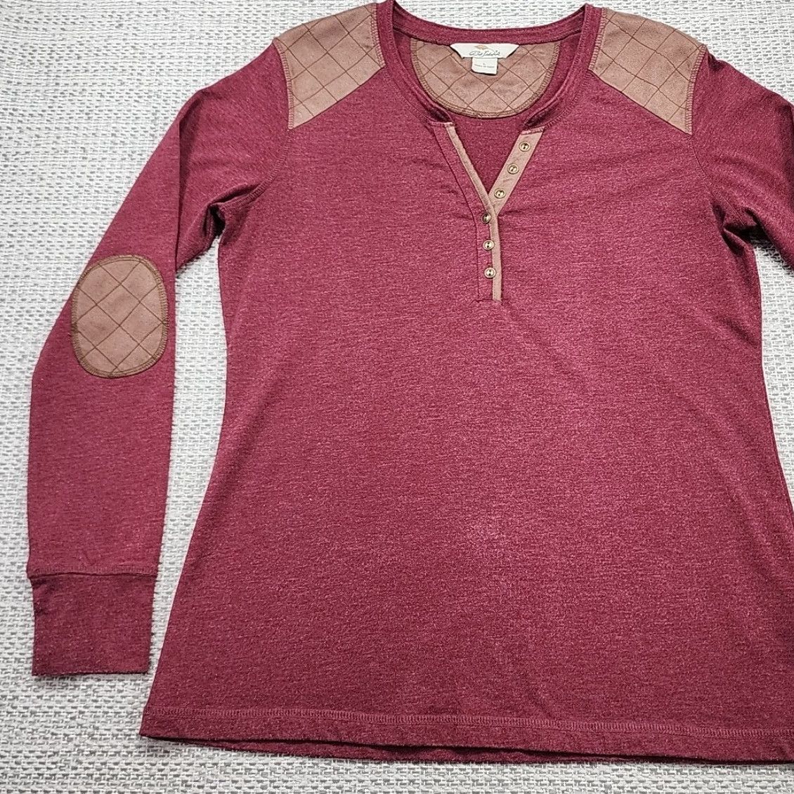 Vintage Bob Timberlake Henley Shirt Mens L Long Sleeve Shoulder Elbow Patches Button-Up Casual Shirt Size US L / EU 52-54 / 3 - 3 Thumbnail