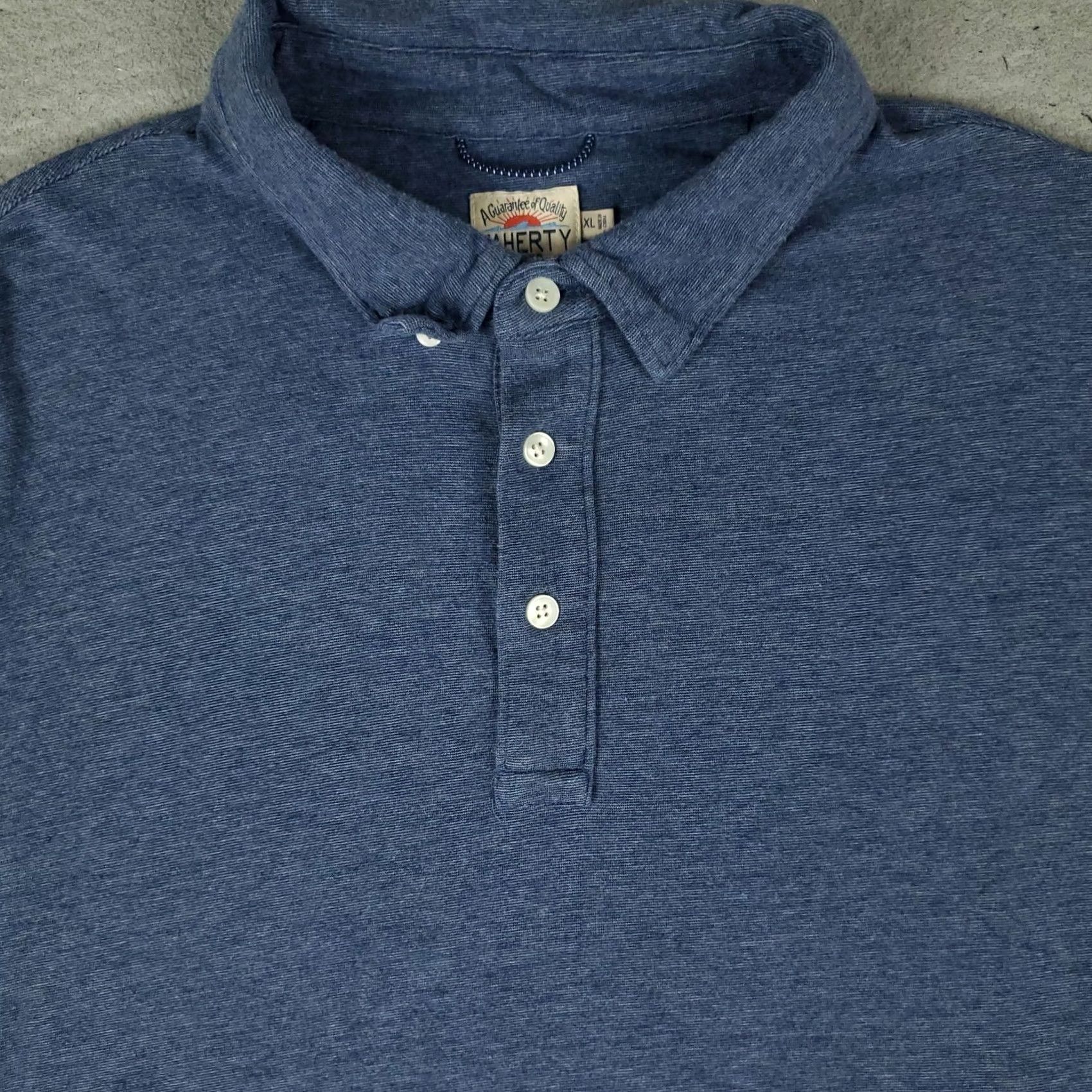 Faherty Faherty Polo Shirt Mens Size XL Blue Casual Short Sleeve Size US XL / EU 56 / 4 - 2 Thumbnail