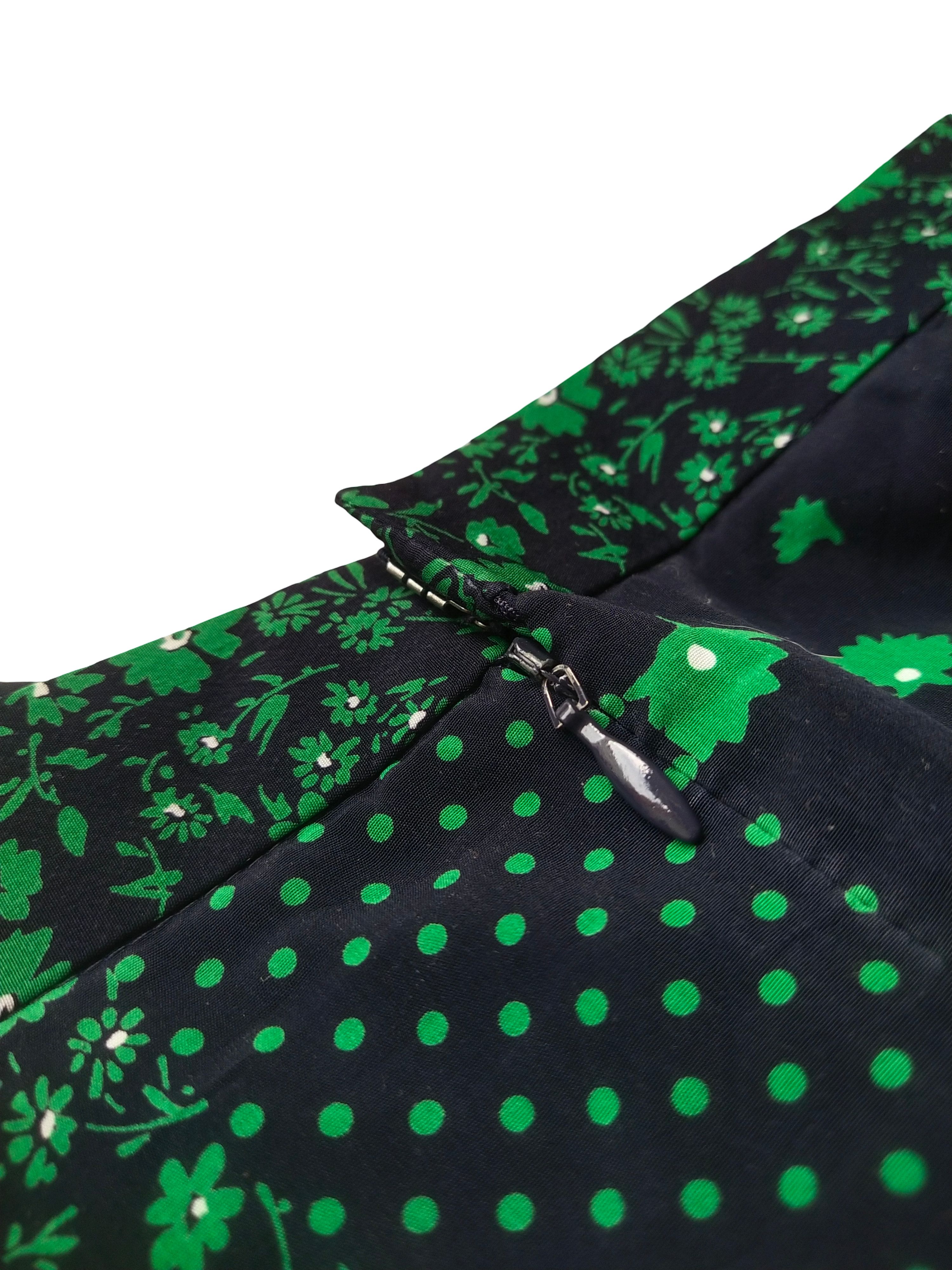 United Arrows United Arrows Japan Patchwork Floral Dot Flare Skirt 36 Size 26" / US 2 / IT 38 - 3 Thumbnail