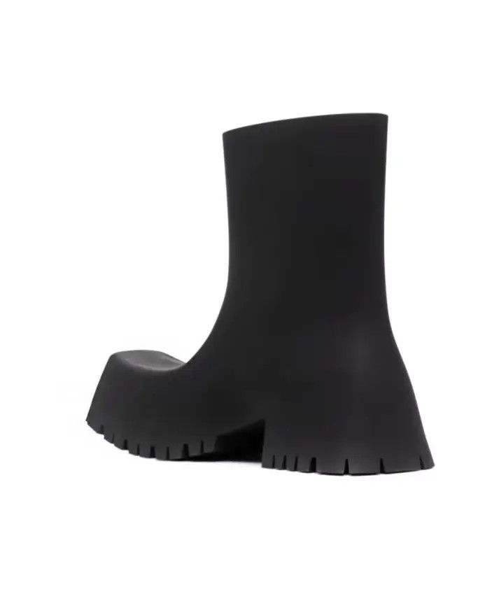 Balenciaga o1mt1gz1024 Trooper Rubber Boots in Black Size US 6 / EU 39 - 4 Thumbnail
