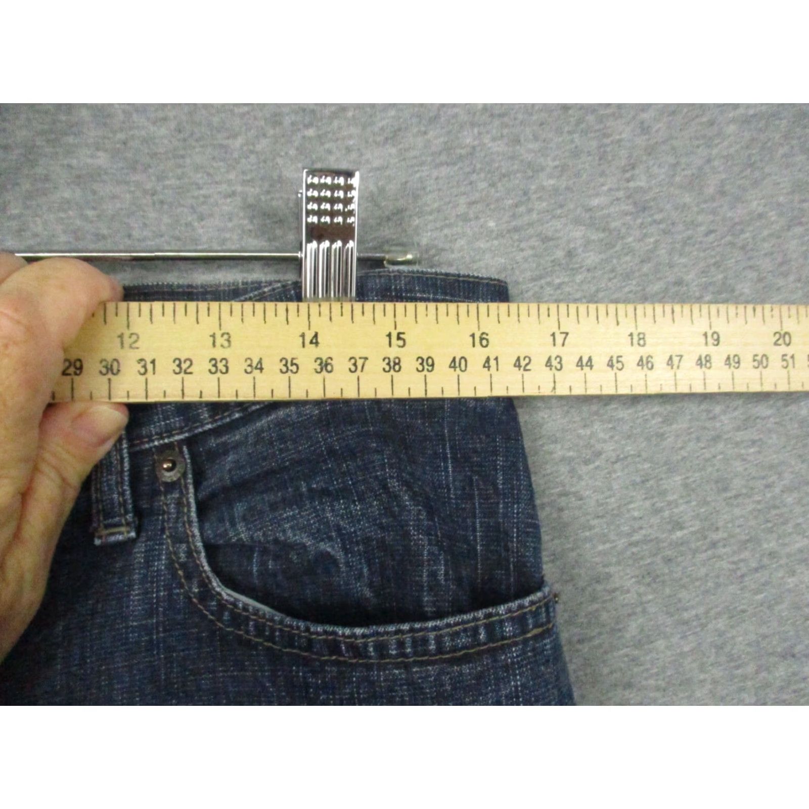 Abercrombie & Fitch VINTAGE Abercrombie & Fitch Jeans Womens 8 Flared Bootcut Blue 90s Y2K EUC Size 24" / US 00 / IT 34 - 3 Thumbnail