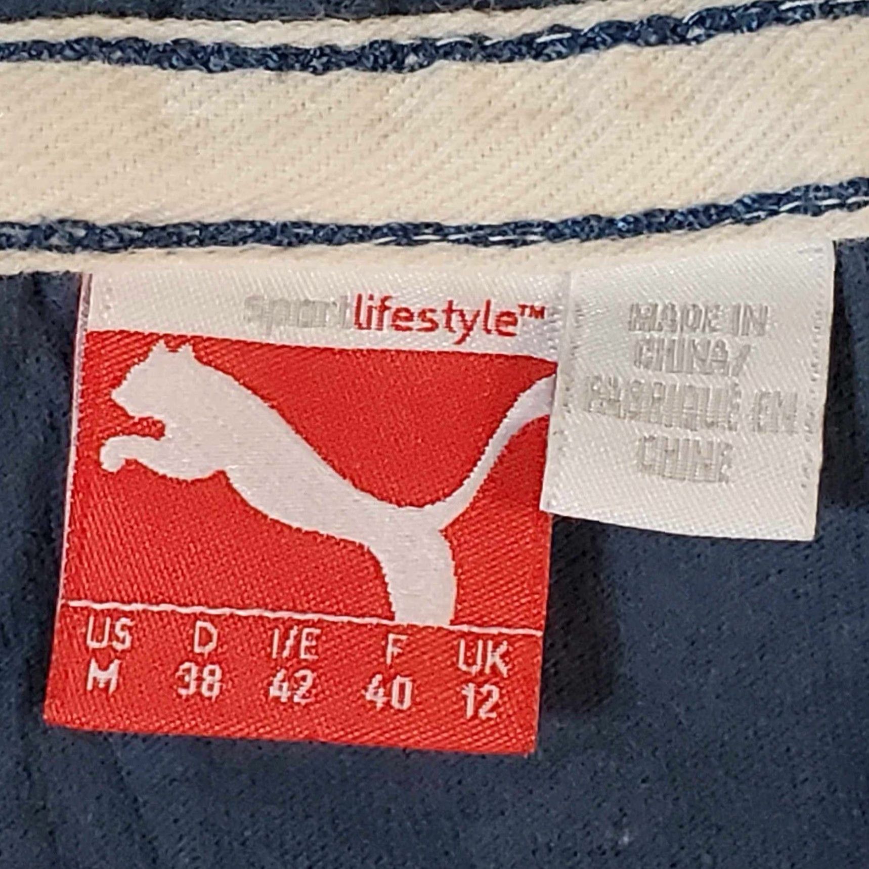 Puma Puma Hoodie Womens M Blue Logo Long Sleeve Button Up Henley Casual Pullover Easy Care Lightweight Pockets Regular Shirt/Outerwear Size M / US 6-8 / IT 42-44 - 5 Thumbnail