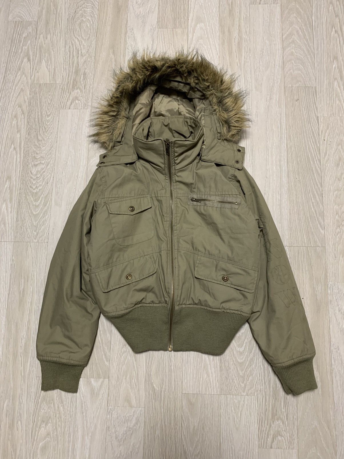 If Six Was Nine × Vintage Faux fur bomber jacket, y2k, vintage, streetwear, archive Size L / US 10 / IT 46 - 6 Thumbnail