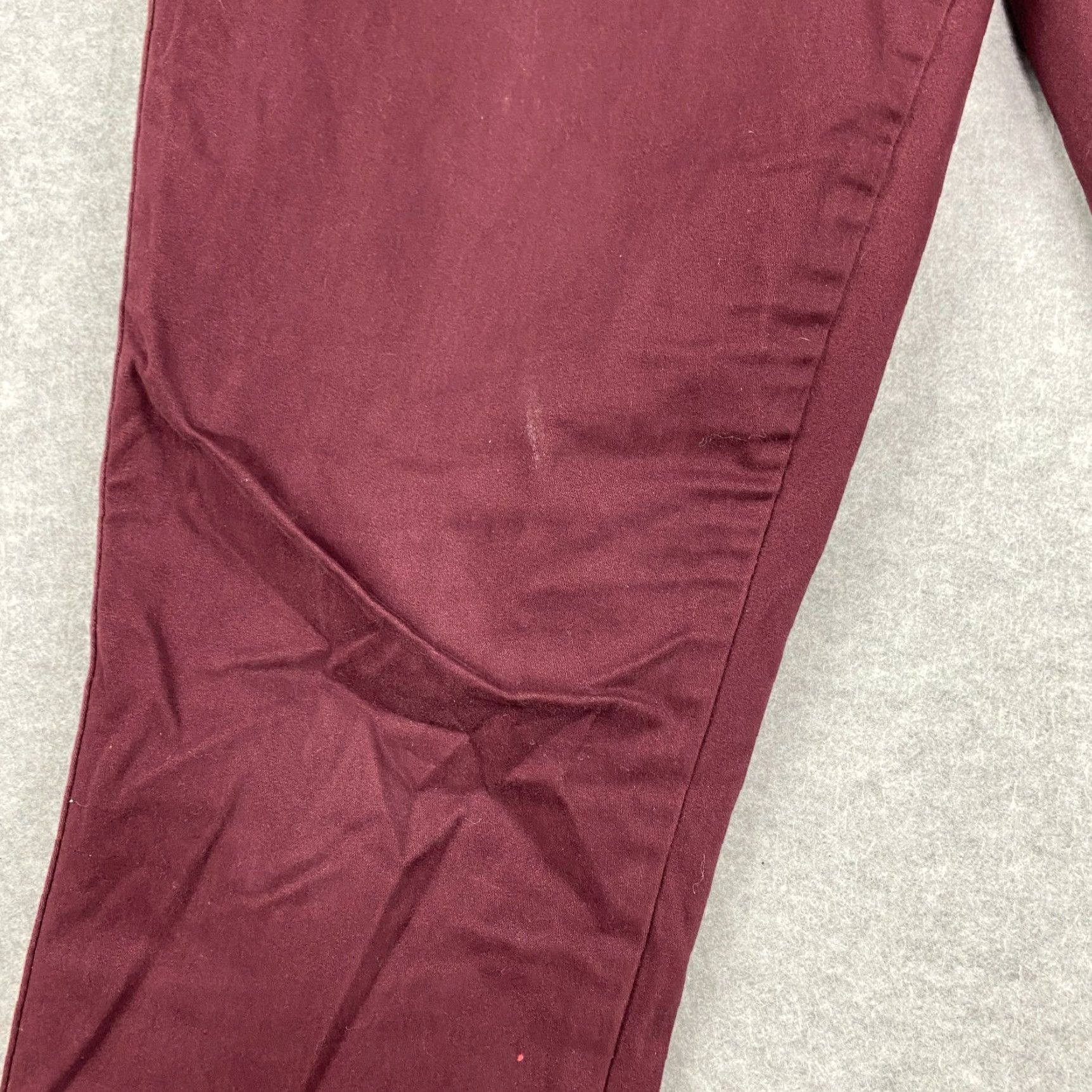 Vintage Seven7 Pants Womens 12 Maroon High Rise Skinny Stretch Pockets Size 34" / US 12 / IT 48 - 3 Thumbnail