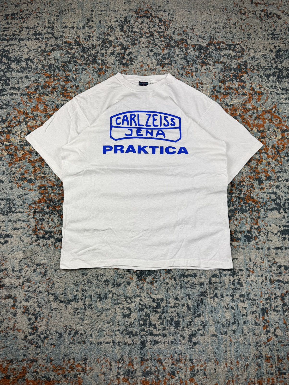 Vintage Vintage 80s Karl Zeiss Praktica photo camera promo tee Size US XL / EU 56 / 4 - 1 Thumbnail