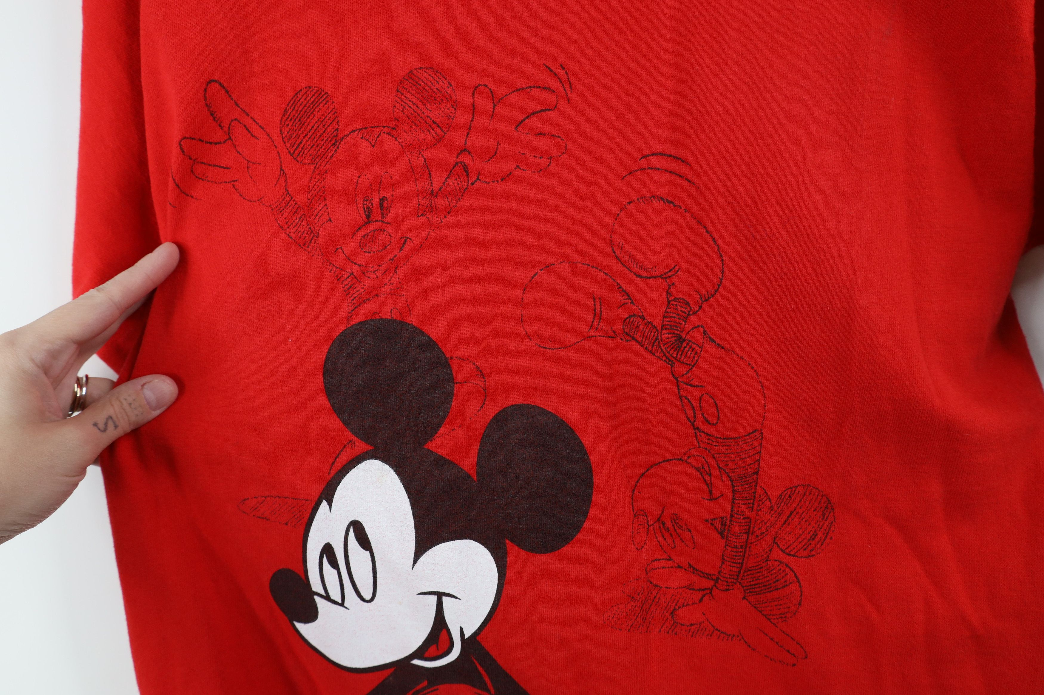 Vintage Vintage 90s Disney Mickey Mouse Sketch T-Shirt Cotton USA Size US M / EU 48-50 / 2 - 10 Thumbnail
