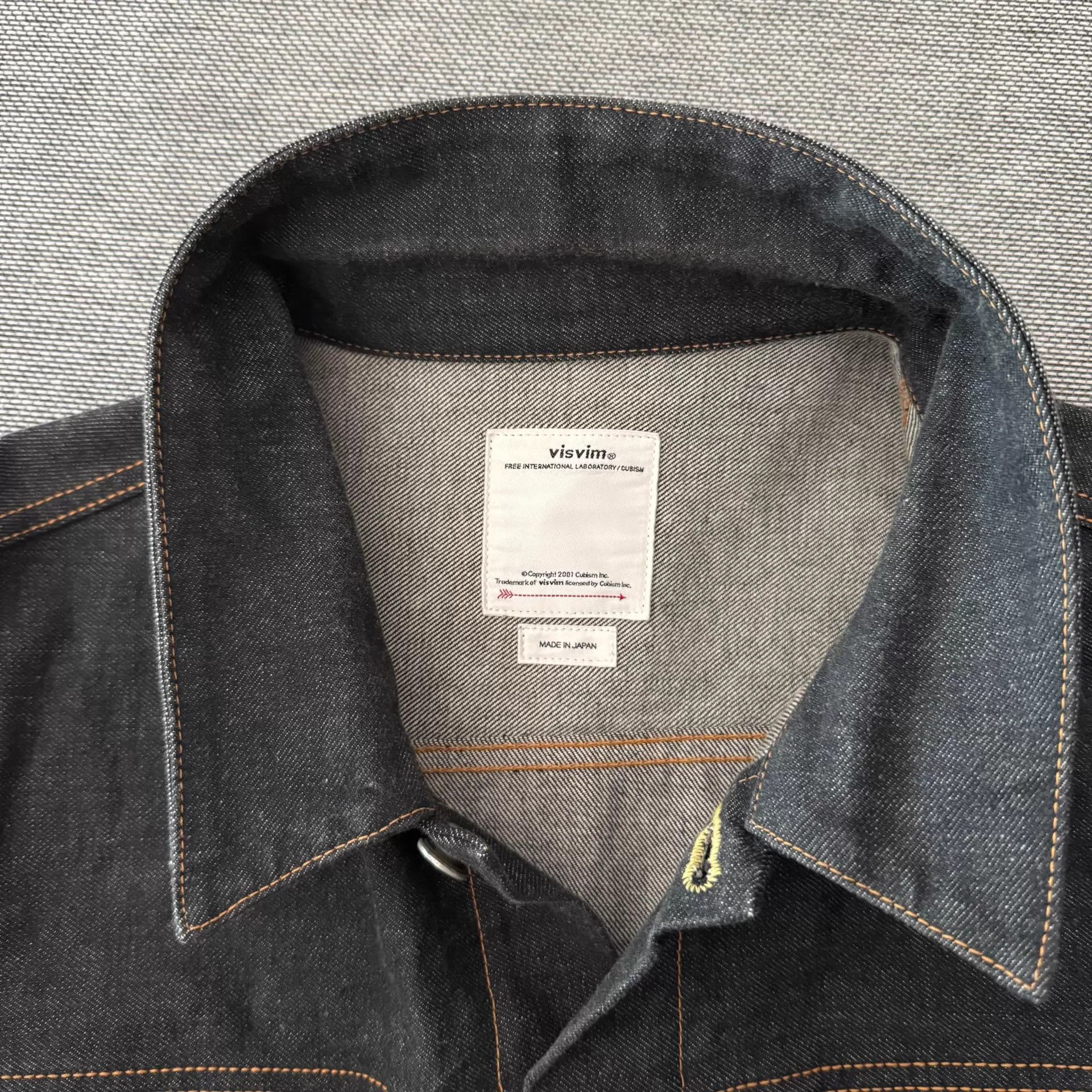 Visvim Visvim 101 21AW Black Raw Denim Jacket Type 2 Size US M / EU 48-50 / 2 - 3 Thumbnail