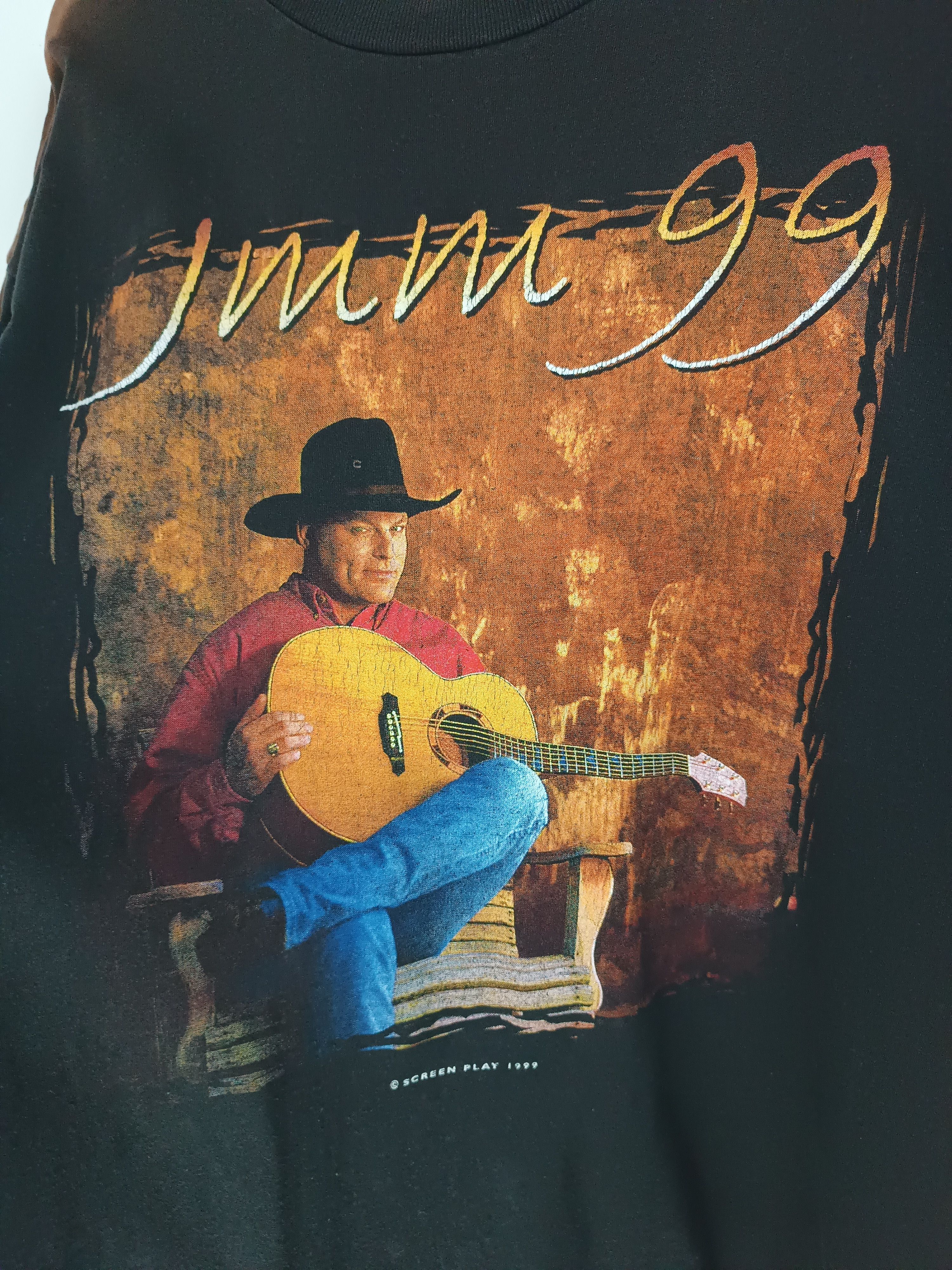 Vintage THRASHED FADED VINTAGE '99 JOHN MICHAEL MONTGOMERY TOUR TEE Size US XL / EU 56 / 4 - 9 Thumbnail