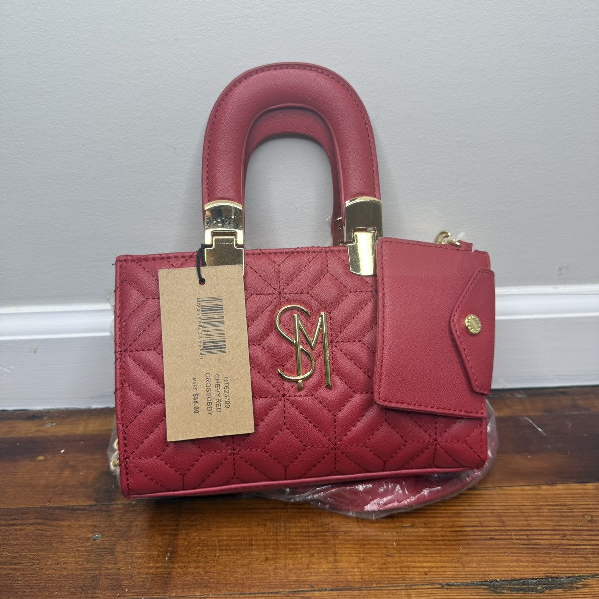 Steve Madden Steve Madden Red Quilted Top-Handle Satchel with Card Pocket Size ONE SIZE - 1 Thumbnail