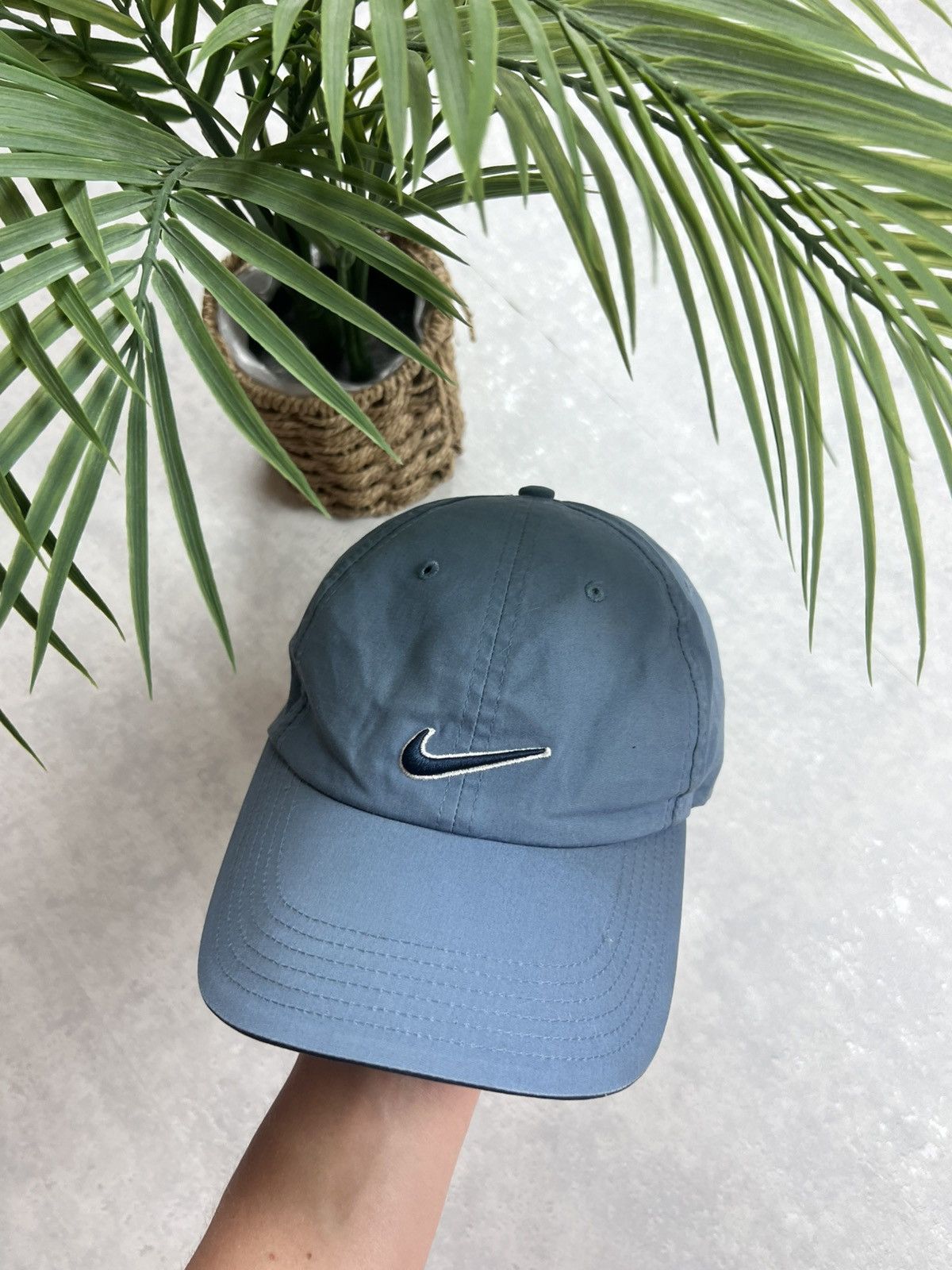 Nike 90s Nike Central Swoosh Vintage Y2K Retro Cap Hat Size ONE SIZE - 1 Thumbnail