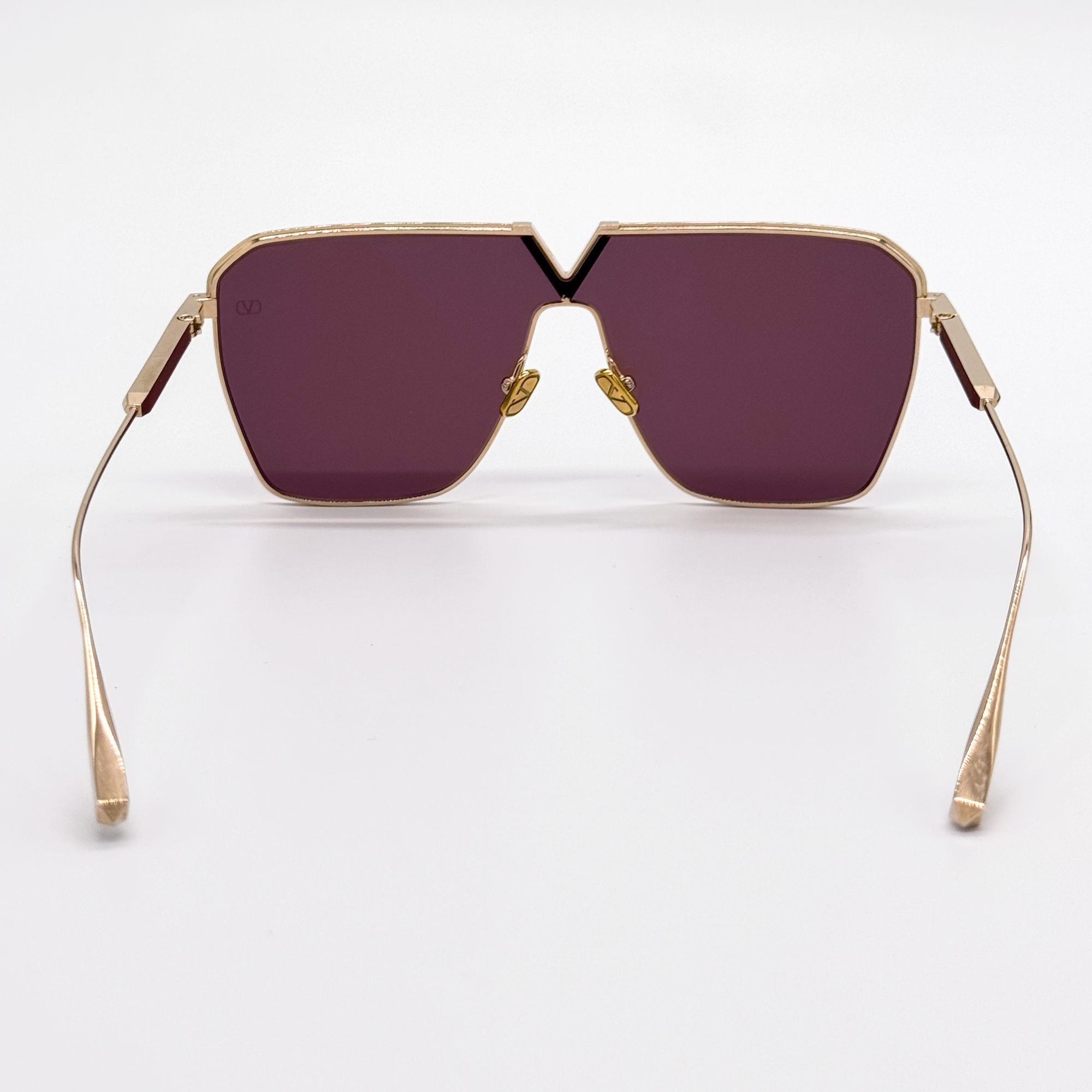 Valentino NEW VALENTINO SUNGLASSES UNISEX GOLD V-GOLDSHIELD VLS-137B Size ONE SIZE - 6 Thumbnail