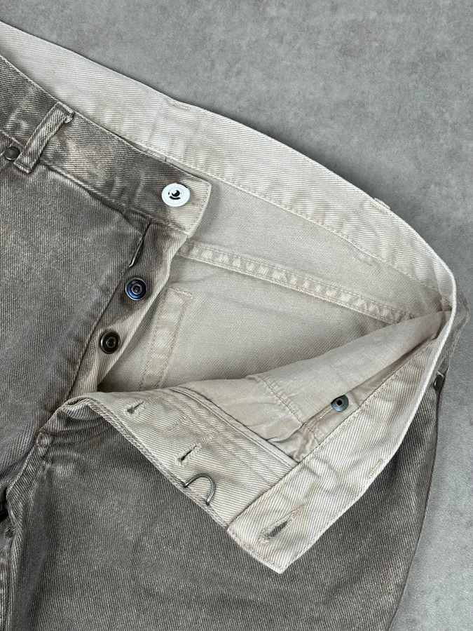 Maison Margiela SS2012 Maison Margiela Beige Denim Signature Distressed Shorts Size 26" / US 2 / IT 38 - 8 Thumbnail