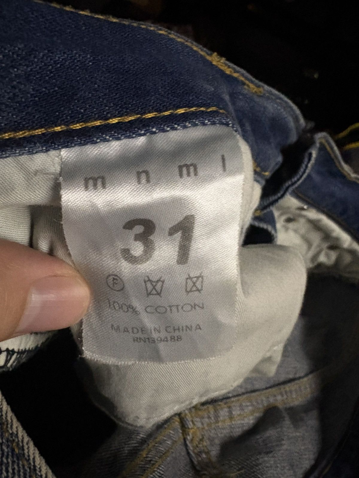 MNML MNML Mens M1 Splash denim size 31 Light worn Size US 31 - 3 Thumbnail