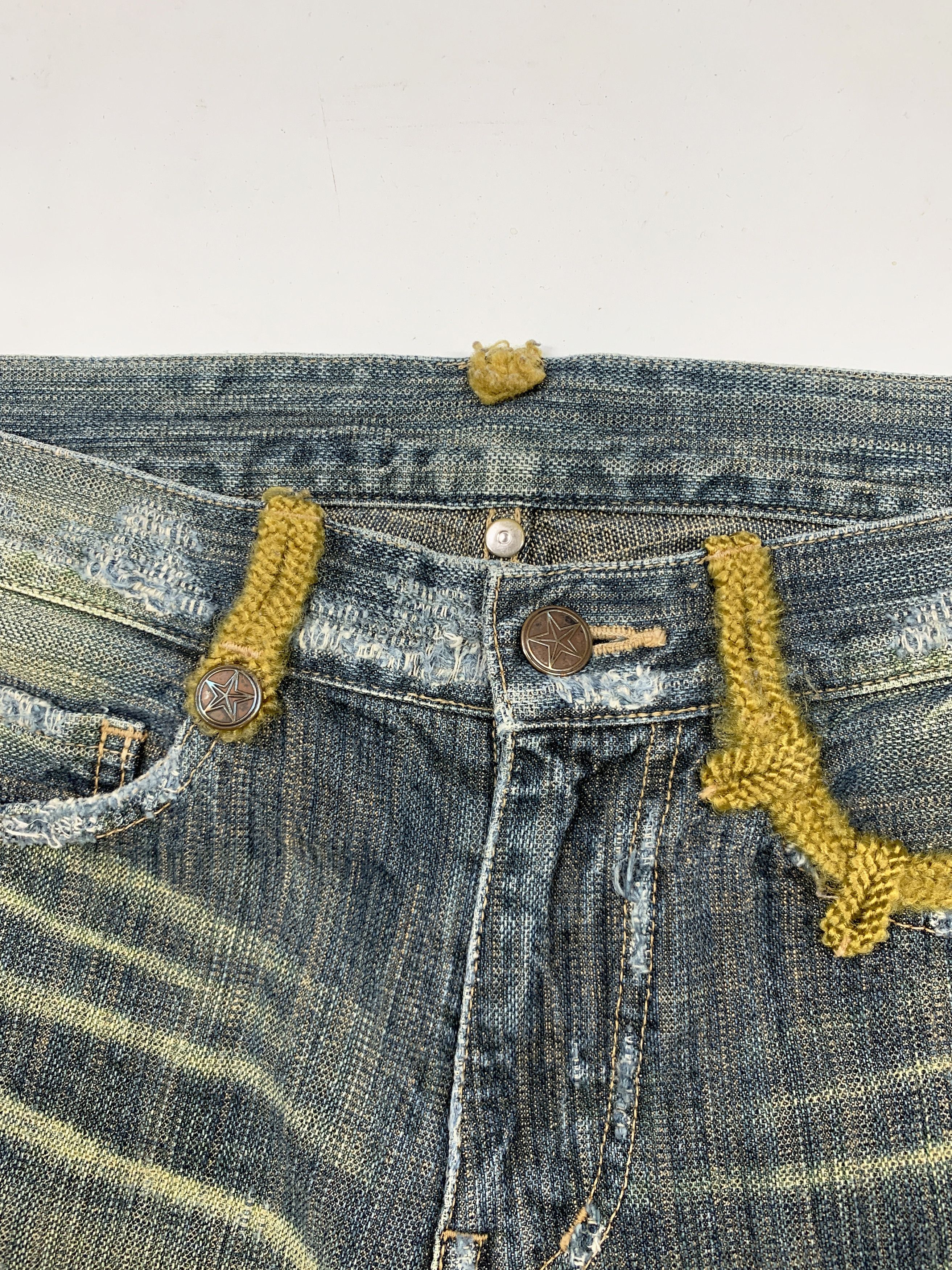 Hysteric Glamour × Japanese Brand Ozone Rocks 90s Military DIstressed Jeans Size US 30 / EU 46 - 9 Thumbnail