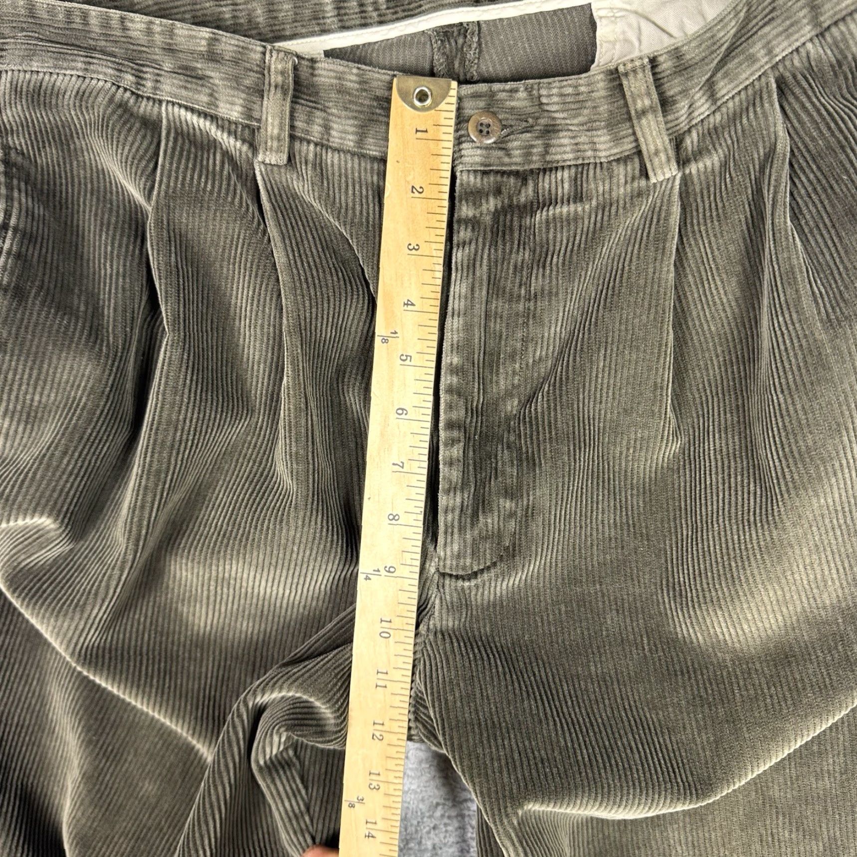 Brooks Brothers Brooks Brothers Pants Mens 38x30 Corduroy Straight Leg Casual Olive Cuffed Chino Size US 38 / EU 54 - 5 Thumbnail