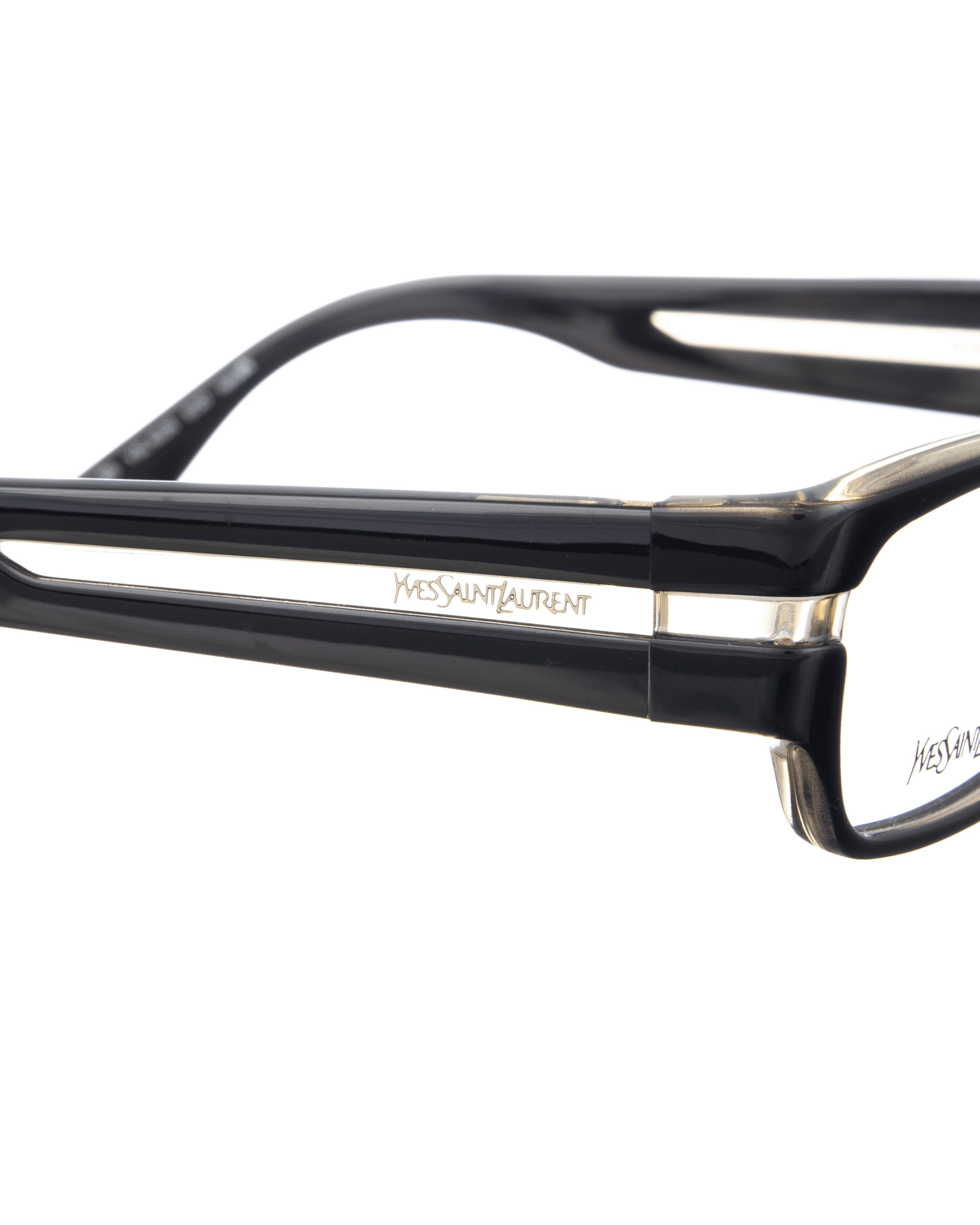 Vintage × Yves Saint Laurent Yves Saint Laurent 00s Black Glasses & Transparent Elements Size ONE SIZE - 2 Thumbnail