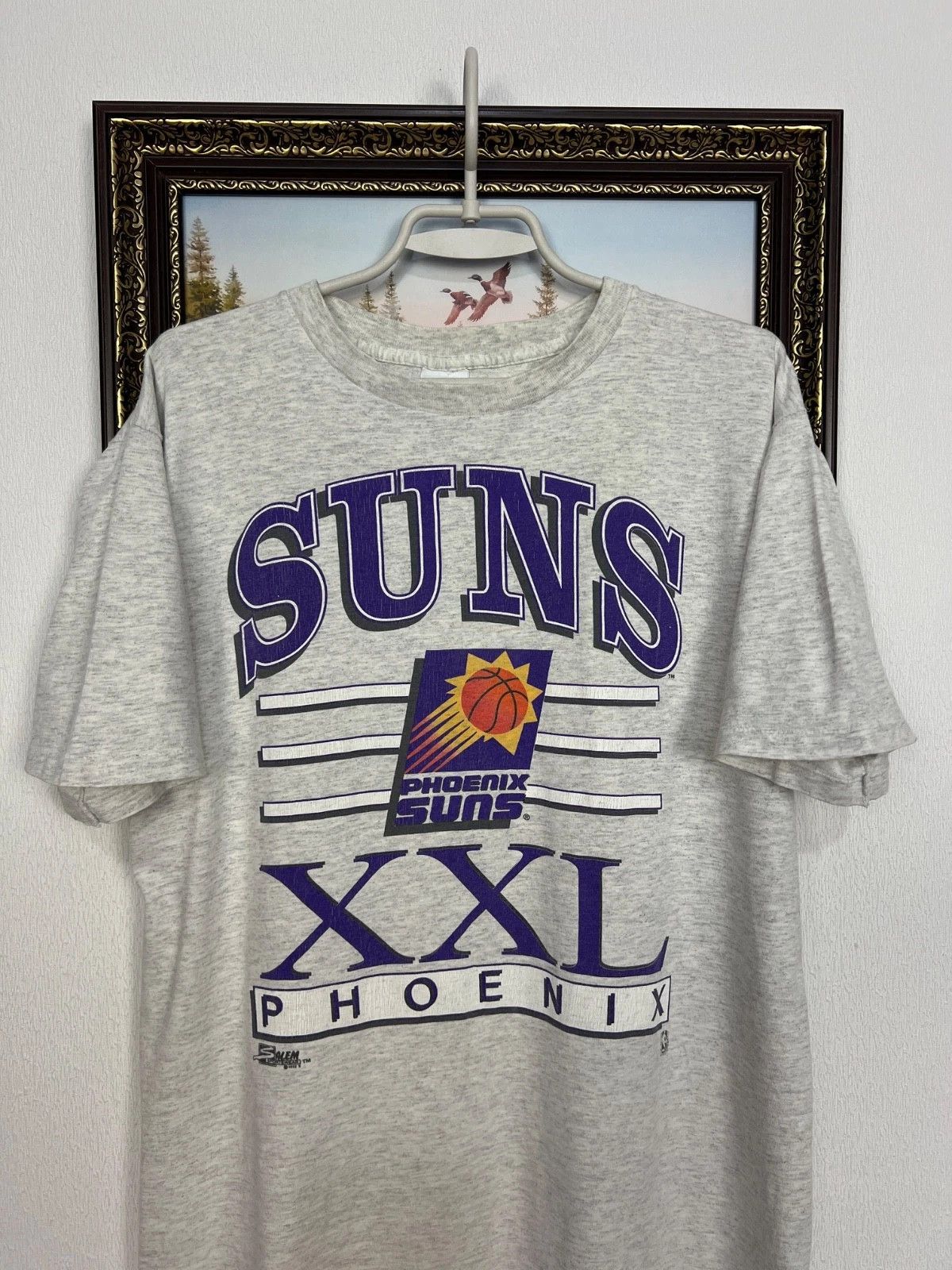 Salem Sportswear Vintage Phoenix Suns NBA Rare Shirt Jersey Spell Out Tee L Size US L / EU 52-54 / 3 - 2 Thumbnail