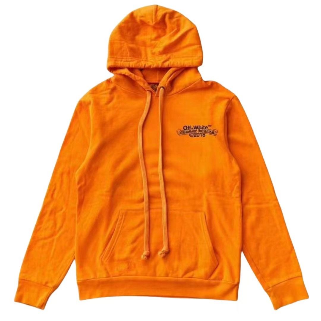 Chrome Hearts × Off-White Orange logo hoodie Size US M / EU 48-50 / 2 - 2 Thumbnail